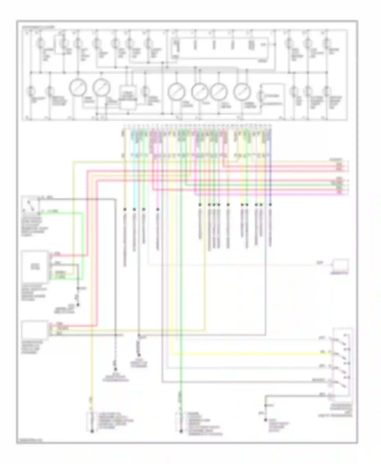 Cab & Chassis C3500 GMC  (1985-2000): 6.5l (vin f), instrument cluster circuit (1 of 2)