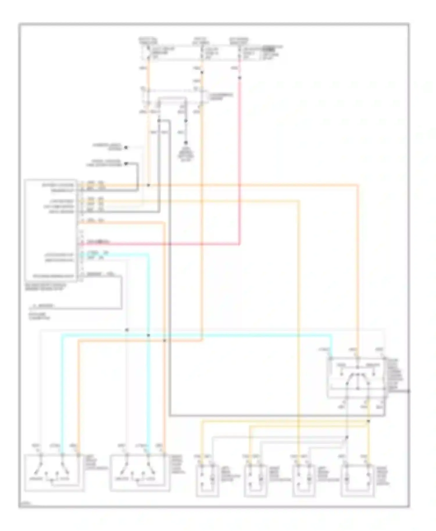 Cab & Chassis C3500 GMC  (1985-2000): Keyless entry circuit, 4 door