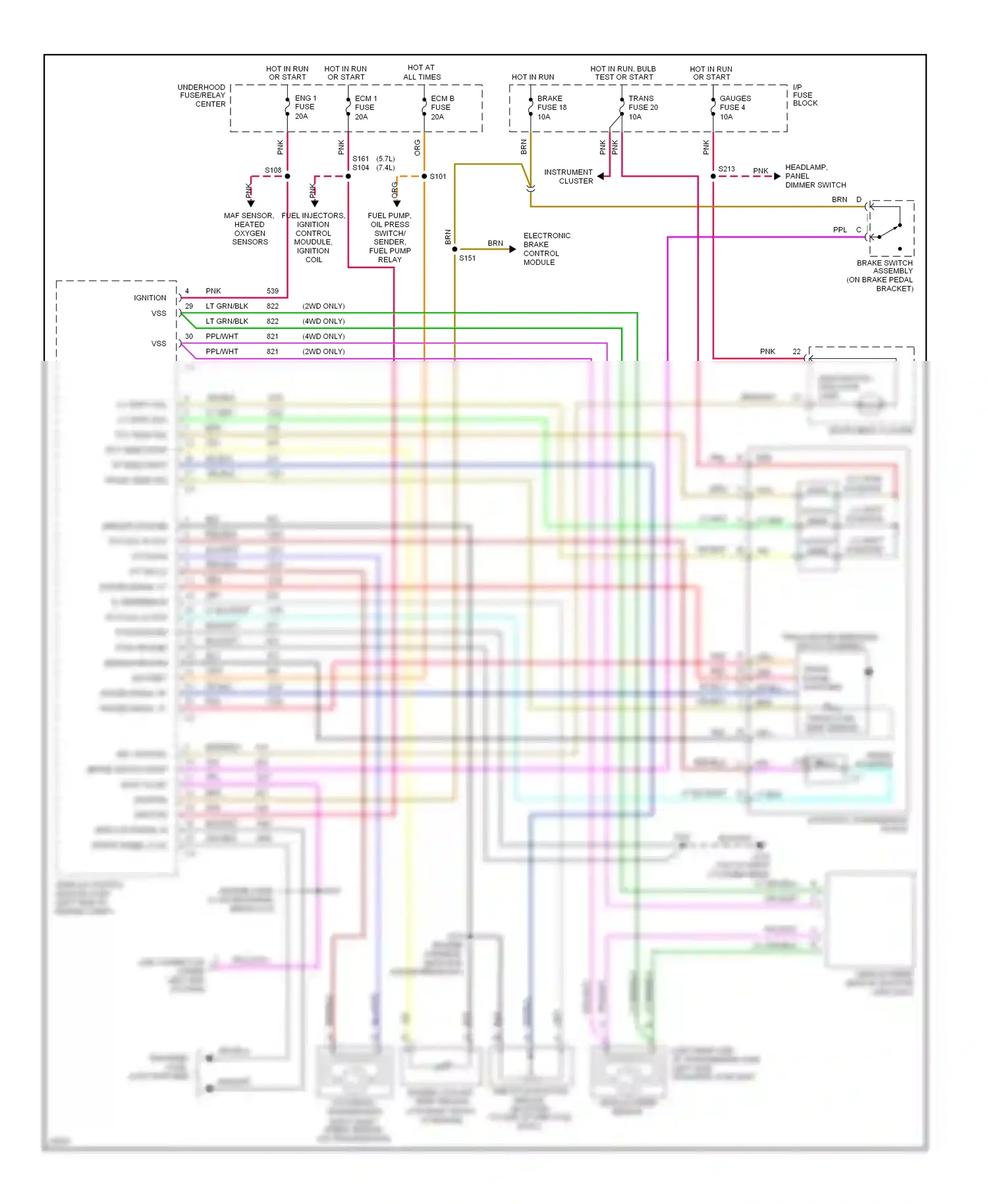 GMC Cab & Chassis C3500  (1985-2000) ect sens input wiring diagram  (1 of 3)
