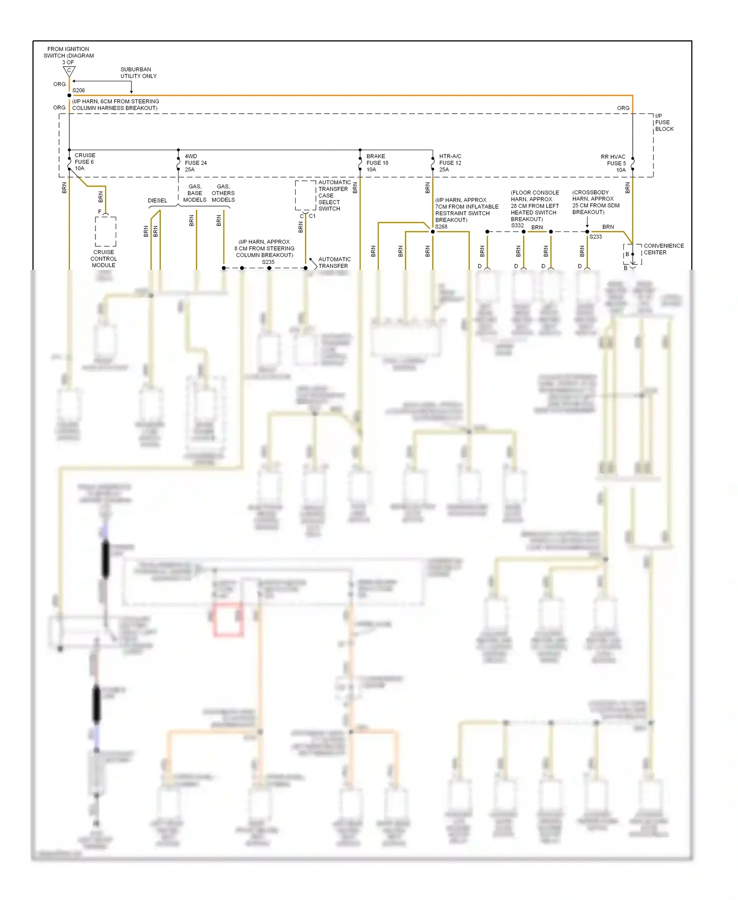 GMC Cab & Chassis C3500  (1985-2000) upper level wiring diagram  (4 of 4)