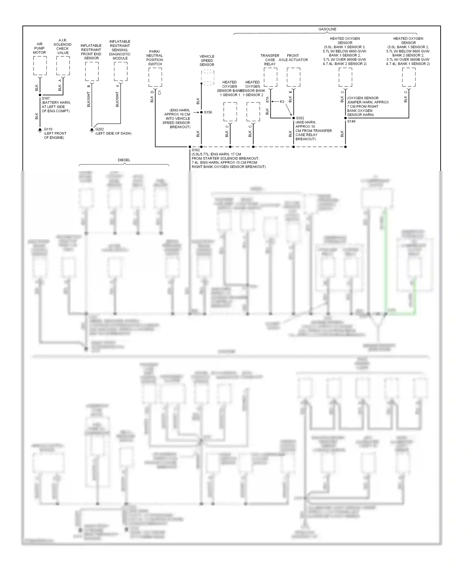 GMC Cab & Chassis K2500  (1989-2000) transfer case shift control module wiring diagram  (1 of 1)