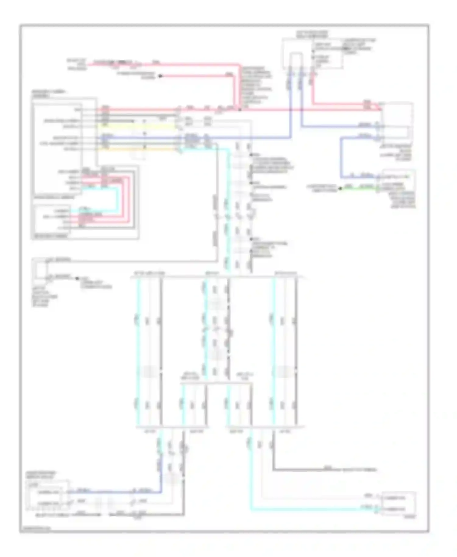 Cab & Chassis Sierra 3500 HD GMC  (2008-2012): Rear view camera circuit, without spo accessory