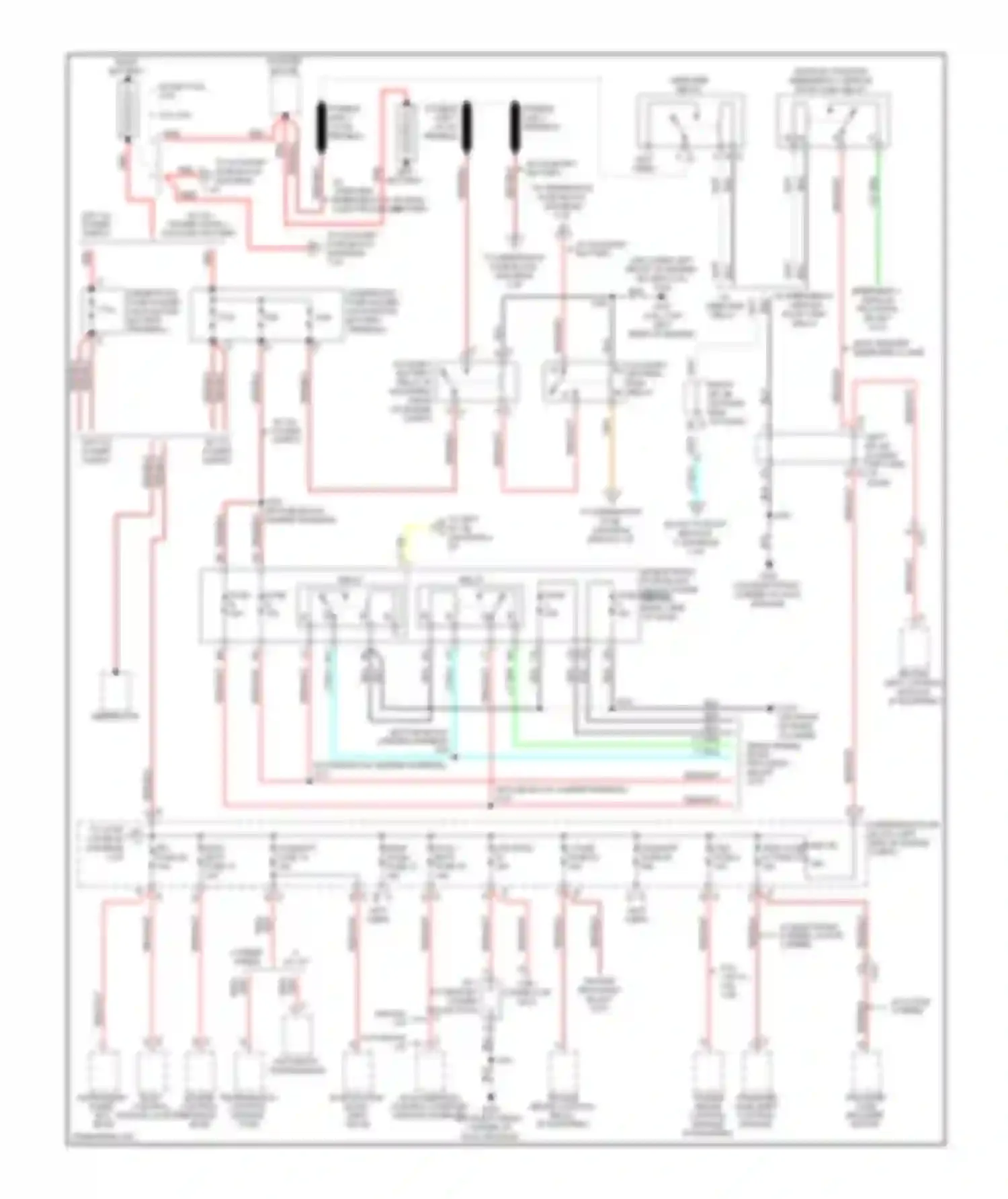 Cab & Chassis Sierra 3500 HD GMC  (2008-2012): 6.0l vin k, power distribution circuit (1 of 7)