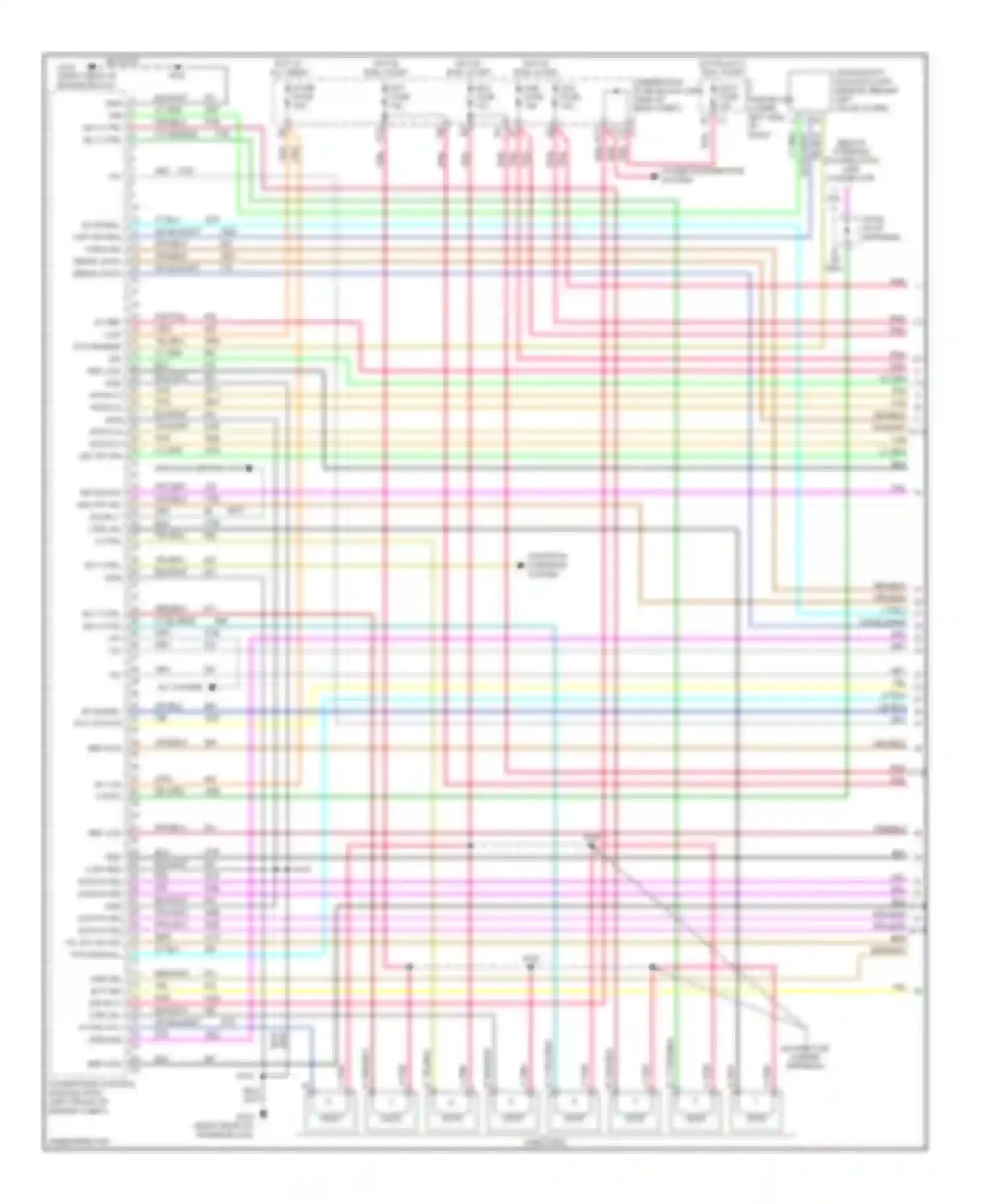 Cab & Chassis Sierra 3500 GMC  (2004-2007): Wiring diagram engine performance 8.1l vin g (1 of 5)