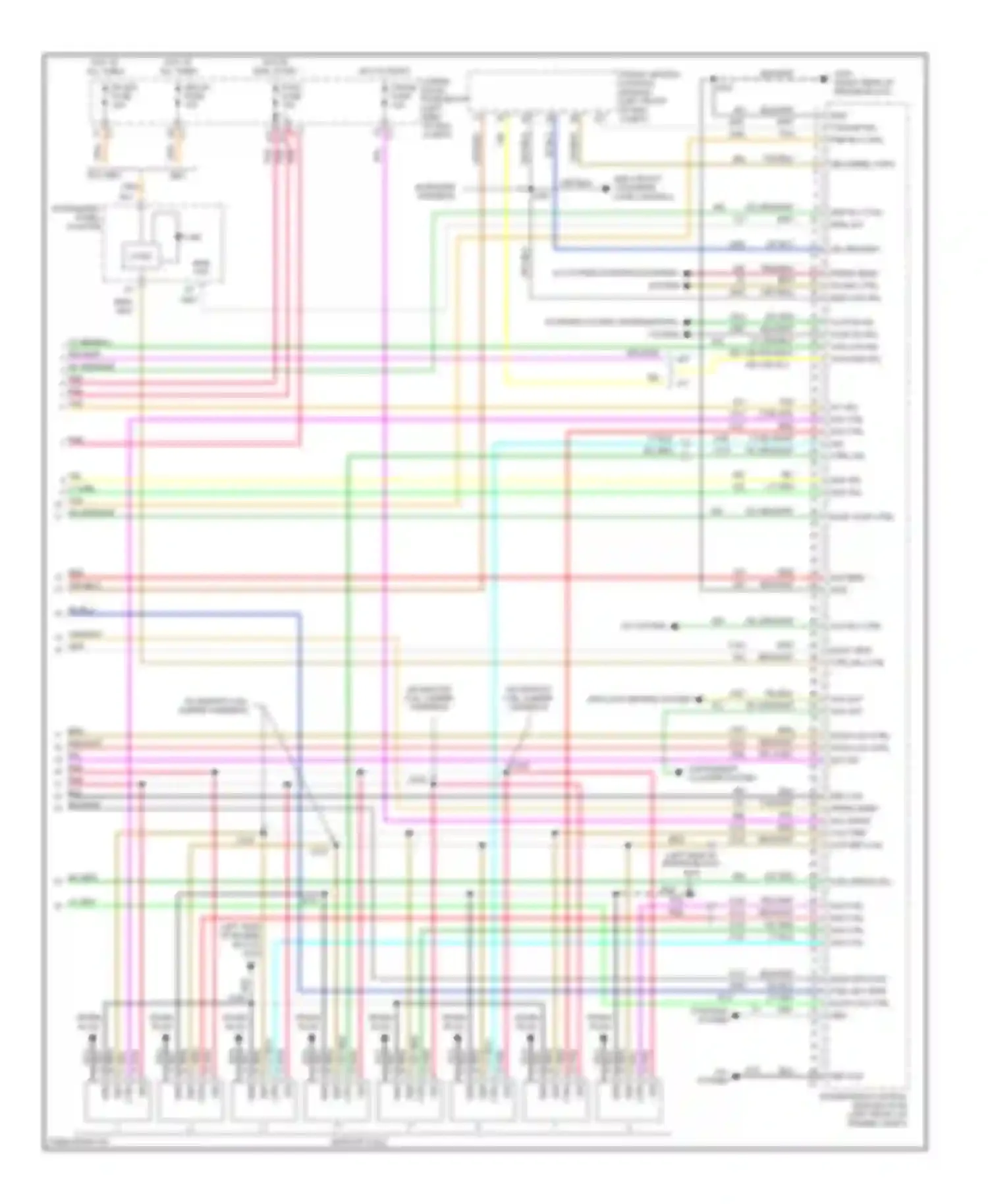 Cab & Chassis Sierra 3500 GMC  (2004-2007): Wiring diagram engine performance 8.1l vin g (5 of 5)