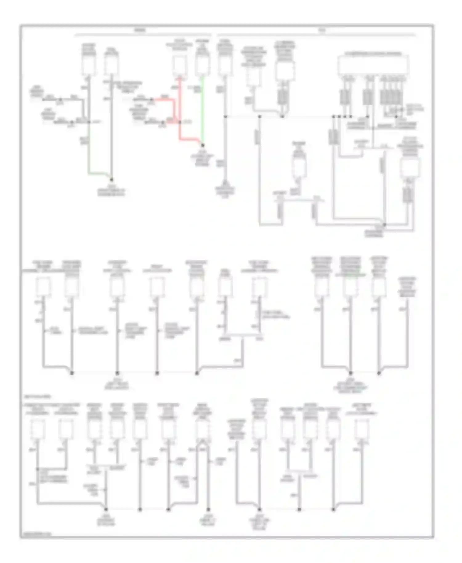 Cab & Chassis Sierra 3500 GMC  (2004-2007): Ground distribution circuit, except hybrid (2 of 4)