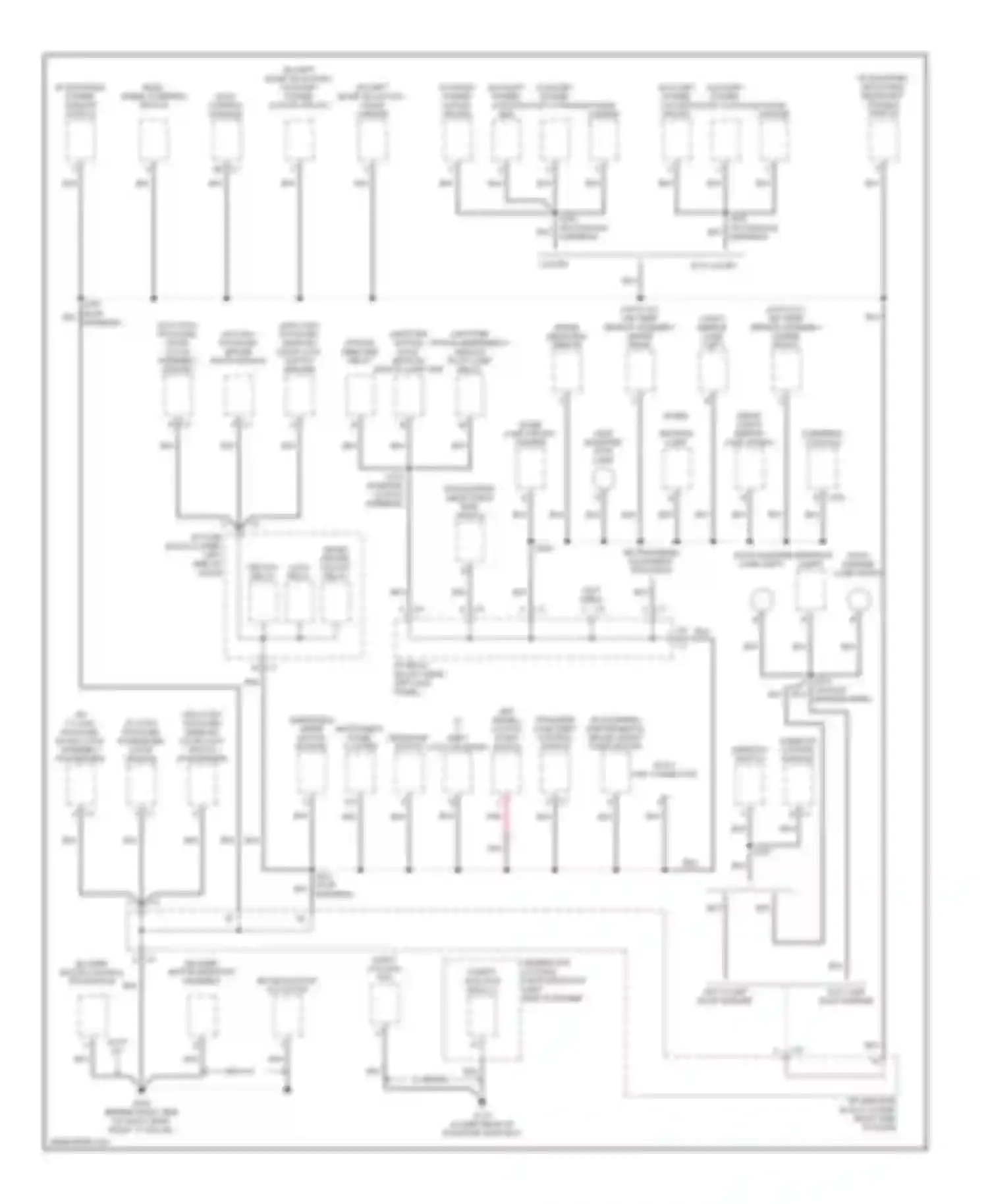 Cab & Chassis Sierra 3500 GMC  (2004-2007): Ground distribution circuit, except hybrid (4 of 4)