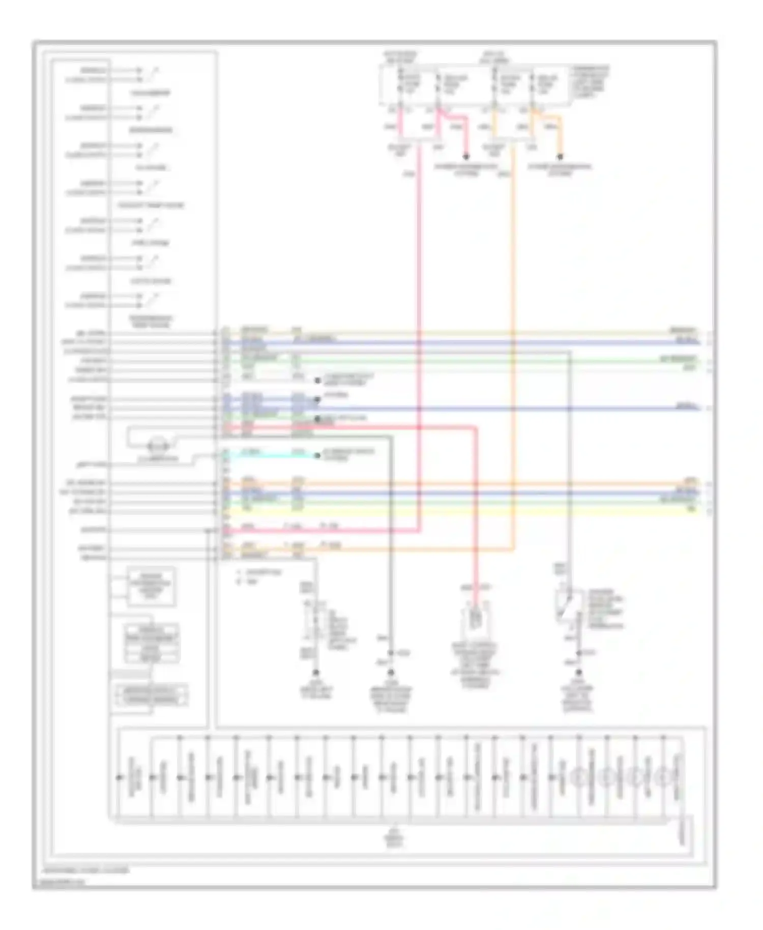 Cab & Chassis Sierra 3500 GMC  (2004-2007): Instrument cluster circuit (1 of 2)
