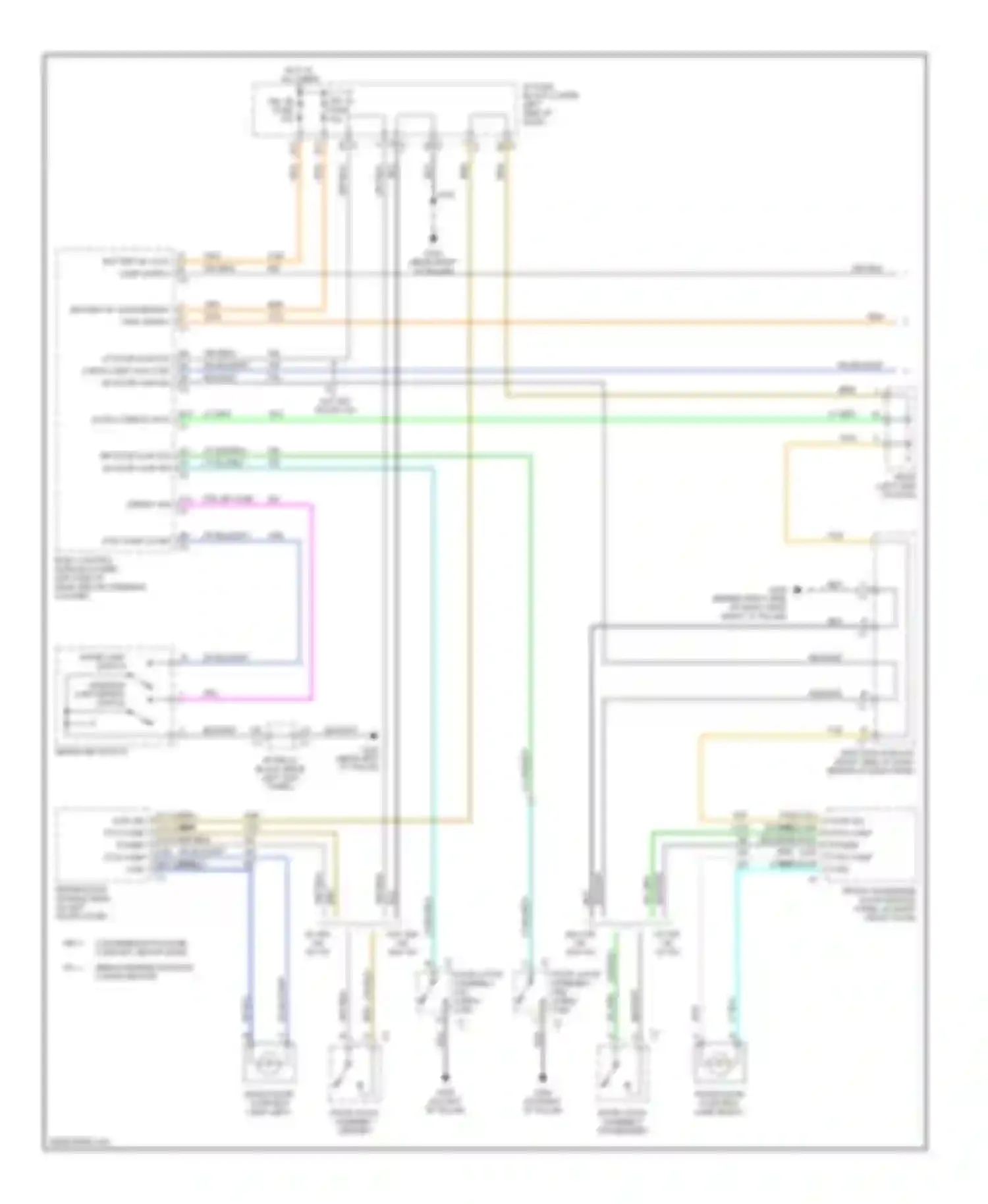 Cab & Chassis Sierra 3500 GMC  (2004-2007): Courtesy lamps circuit (1 of 2)
