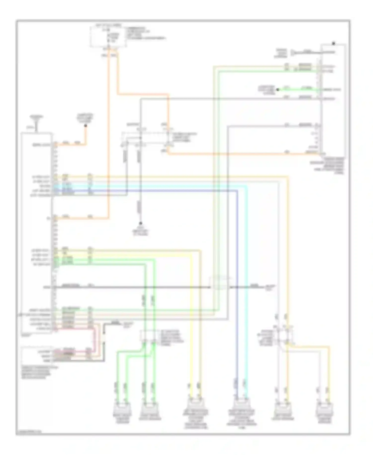 Cab & Chassis Sierra 3500 GMC  (2004-2007): Base radio circuit