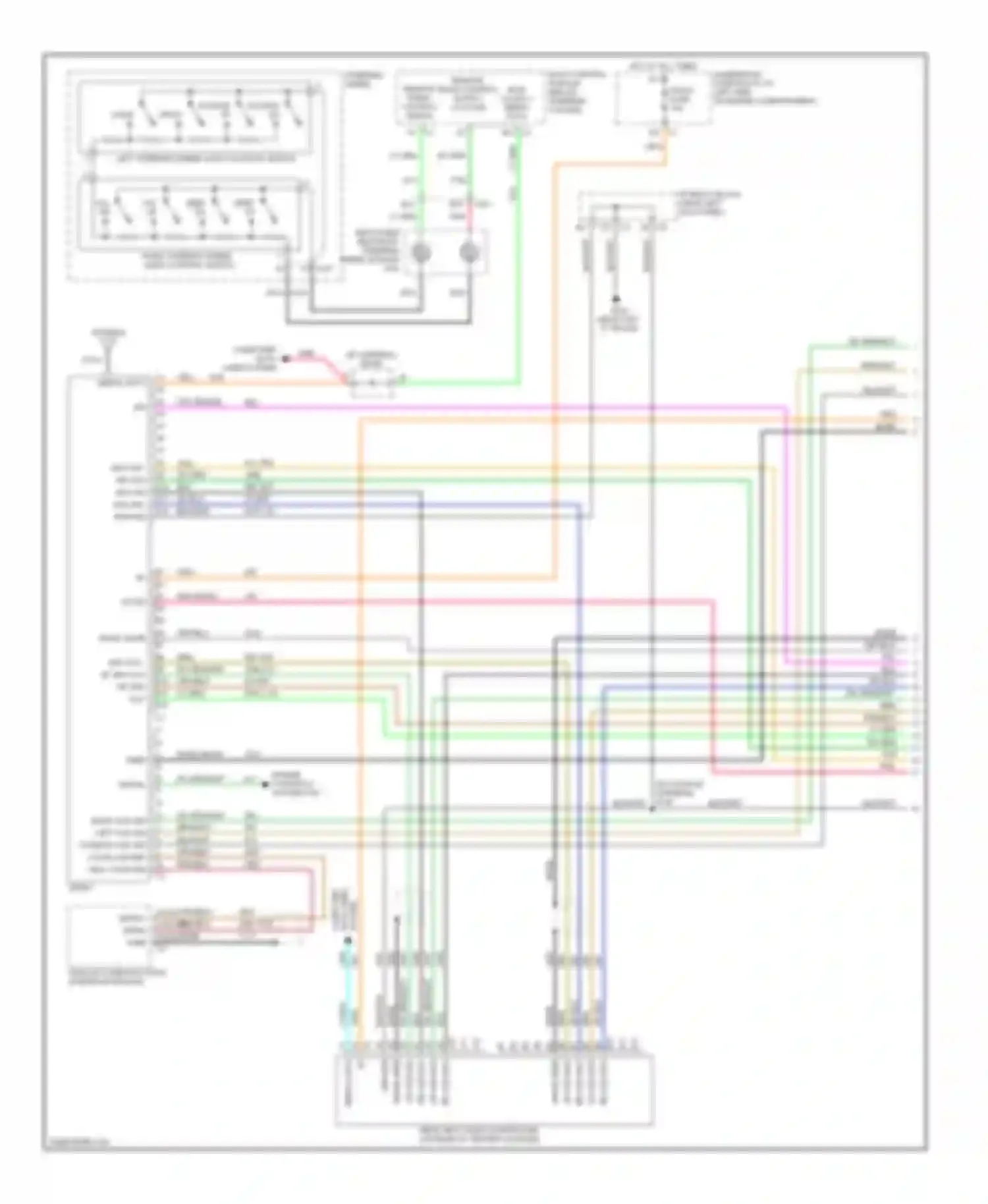 Cab & Chassis Sierra 3500 GMC  (2004-2007): Mid-line radio circuit, with rear seat audio (1 of 3)