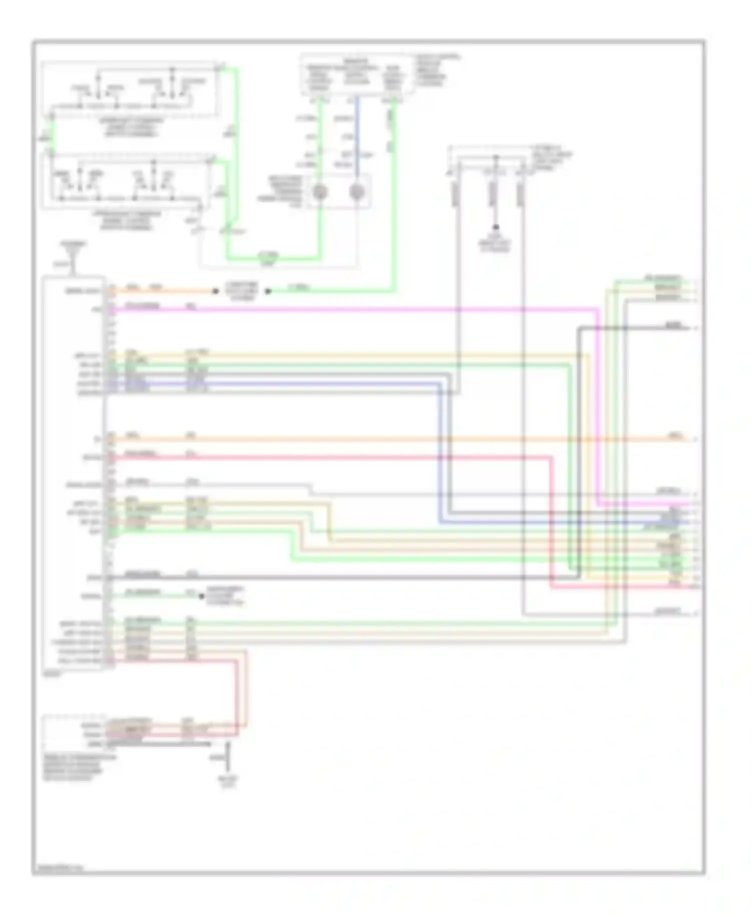 Cab & Chassis Sierra 3500 GMC  (2004-2007): Mid-line radio circuit, without rear seat audio (1 of 4)