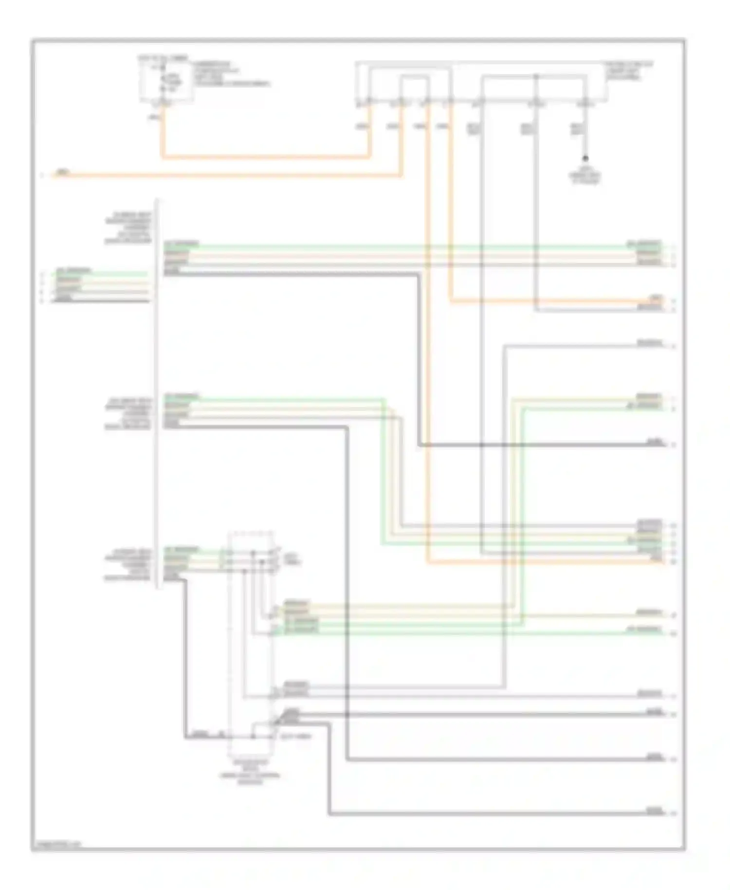 Cab & Chassis Sierra 3500 GMC  (2004-2007): Mid-line radio circuit, without rear seat audio (3 of 4)