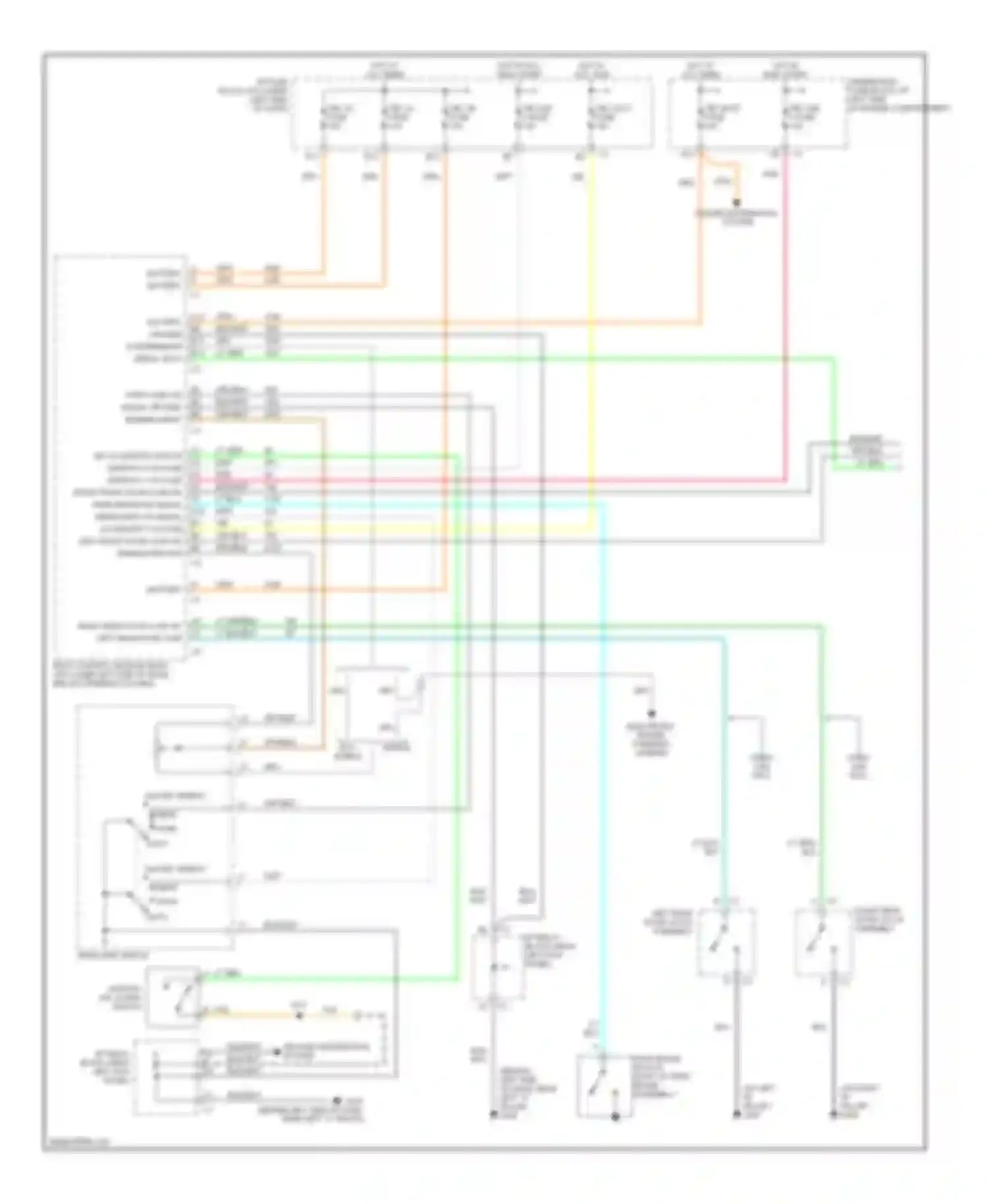 Cab & Chassis Sierra 3500 GMC  (2004-2007): Chime circuit (1 of 2)