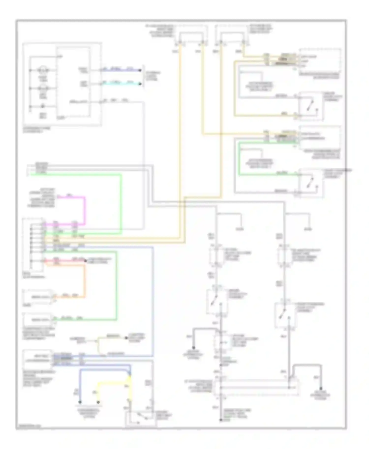 Cab & Chassis Sierra 3500 GMC  (2004-2007): Warning systems circuit (2 of 2)