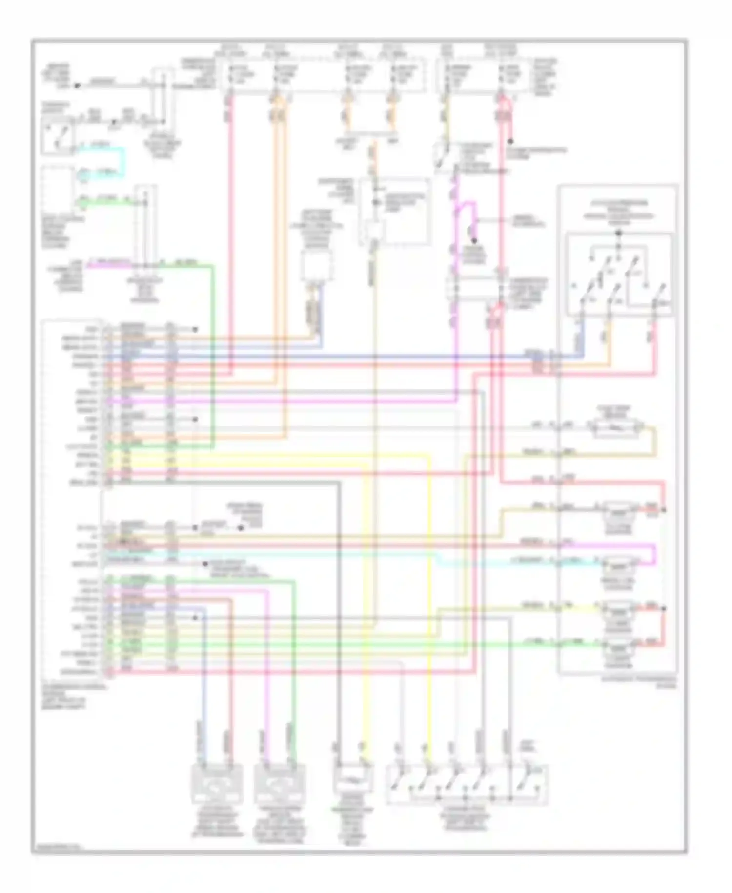 Wiring diagram automatic transmission for GMC Cab & Chassis Sierra 3500  (2004-2007) (1 of 7)