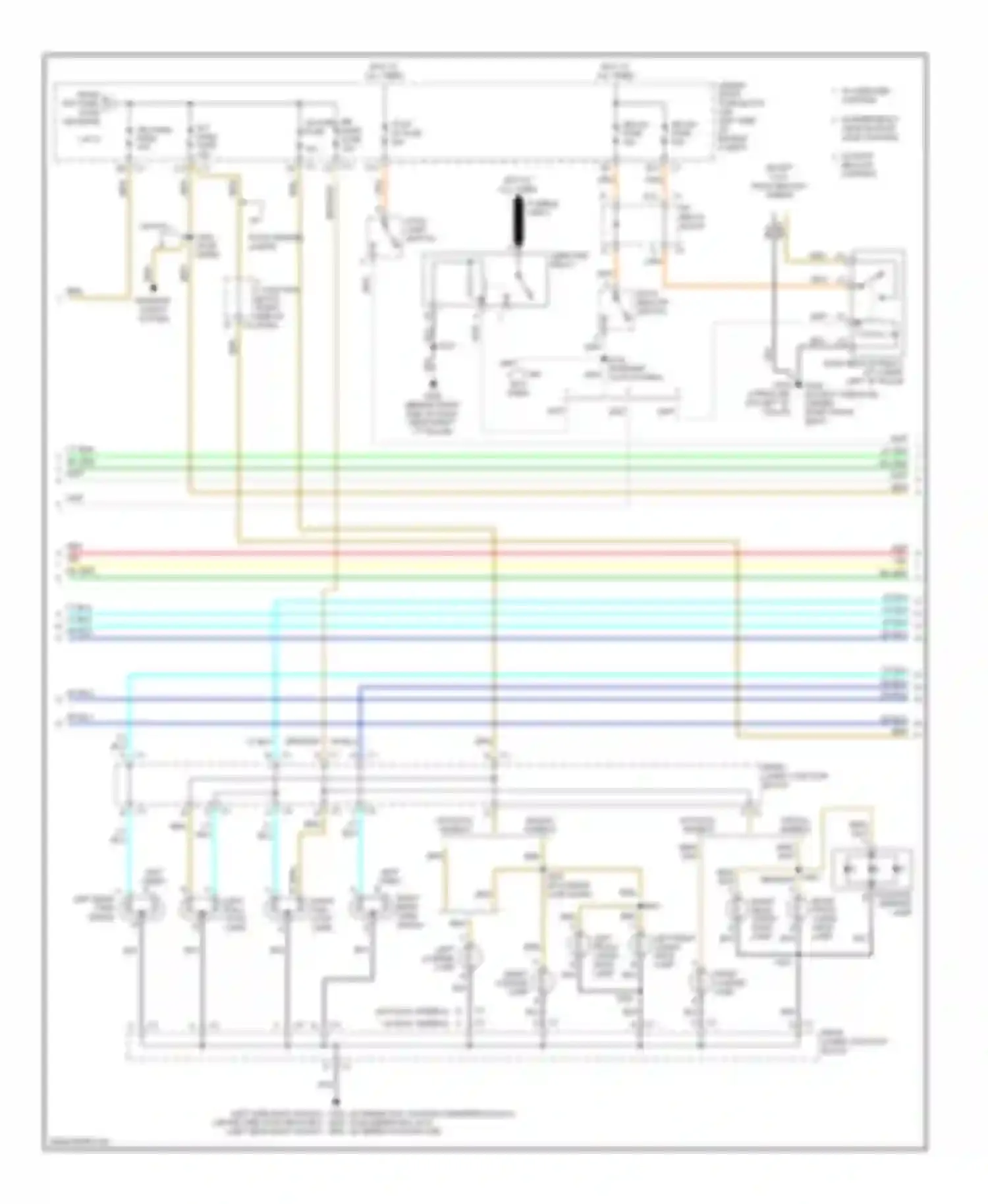Wiring diagram blu for GMC Cab & Chassis Sierra 3500  (2004-2007) (3 of 20)