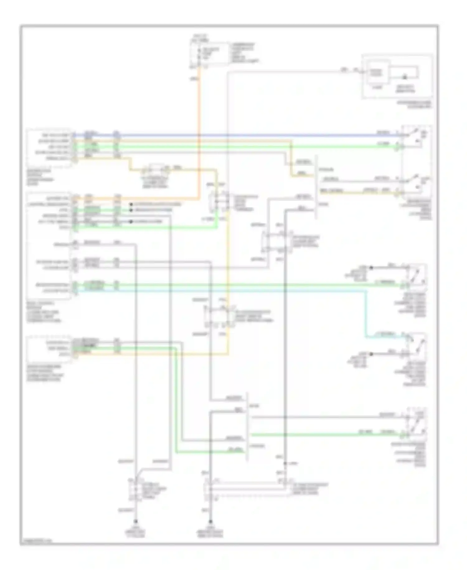 Wiring diagram front passenger door module for GMC Cab & Chassis Sierra 3500  (2004-2007) (1 of 3)