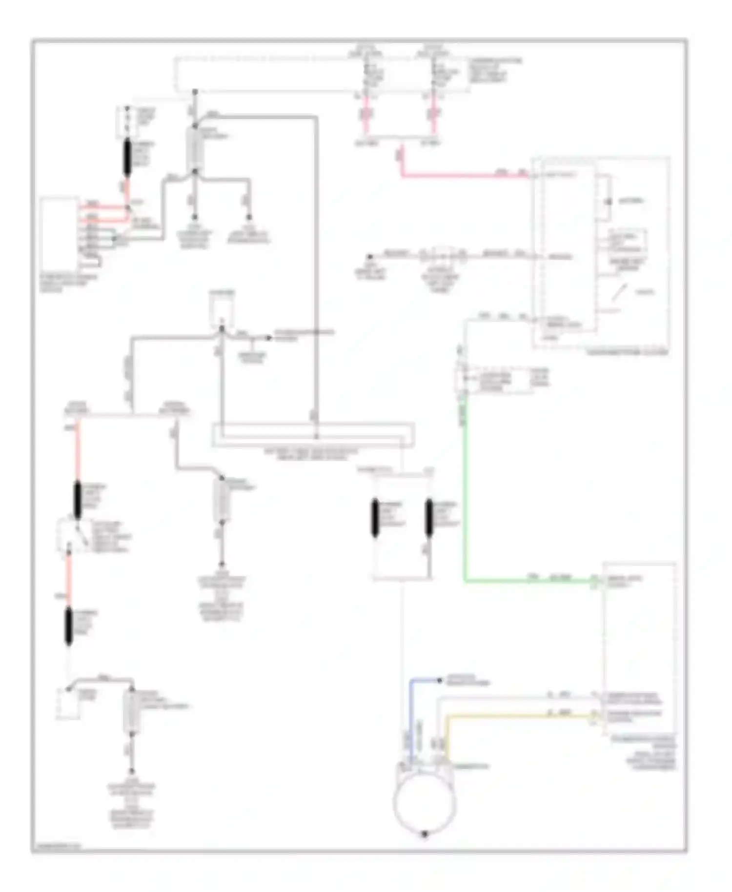 Wiring diagram fusible link 5 (10 ga- for GMC Cab & Chassis Sierra 3500  (2004-2007) (1 of 4)