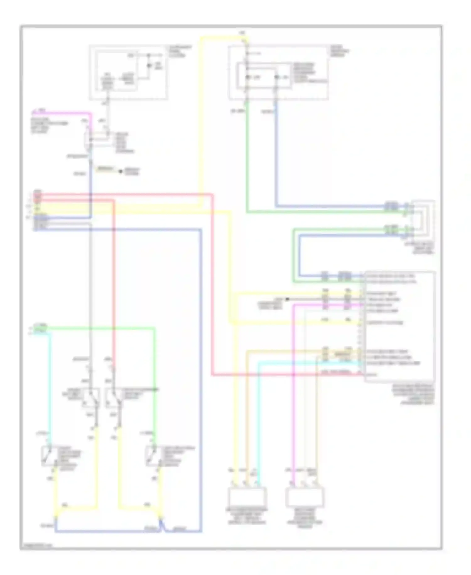 Wiring diagram left inflatable restraint seat position switch for GMC Cab & Chassis Sierra 3500  (2004-2007) (1 of 1)