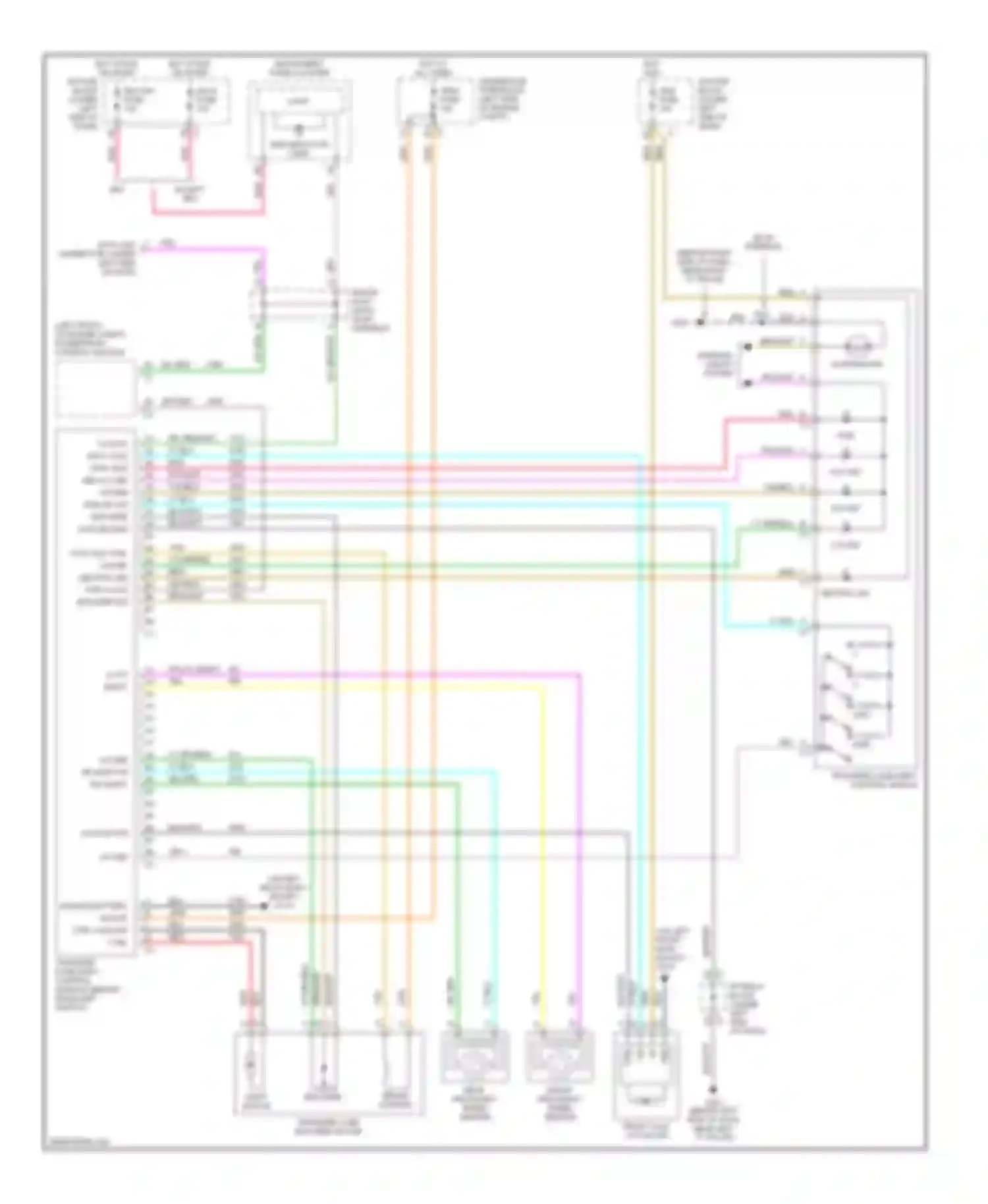 Wiring diagram transfer case shift control switch for GMC Cab & Chassis Sierra 3500  (2004-2007) (1 of 10)