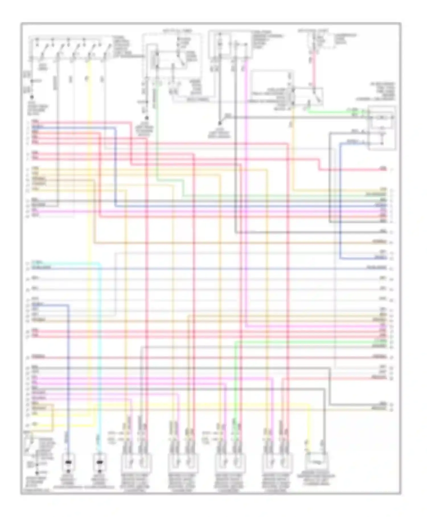 Wiring diagram under- hood fuse block for GMC Cab & Chassis Sierra 3500  (2004-2007) (5 of 6)