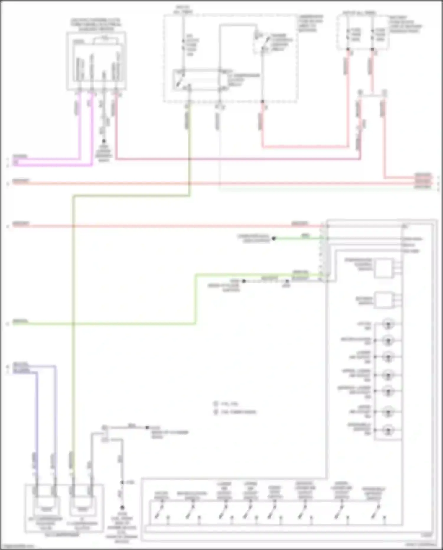 Canyon GMC II facelift (2020-2022): Manual a/c circuit (2 of 4)