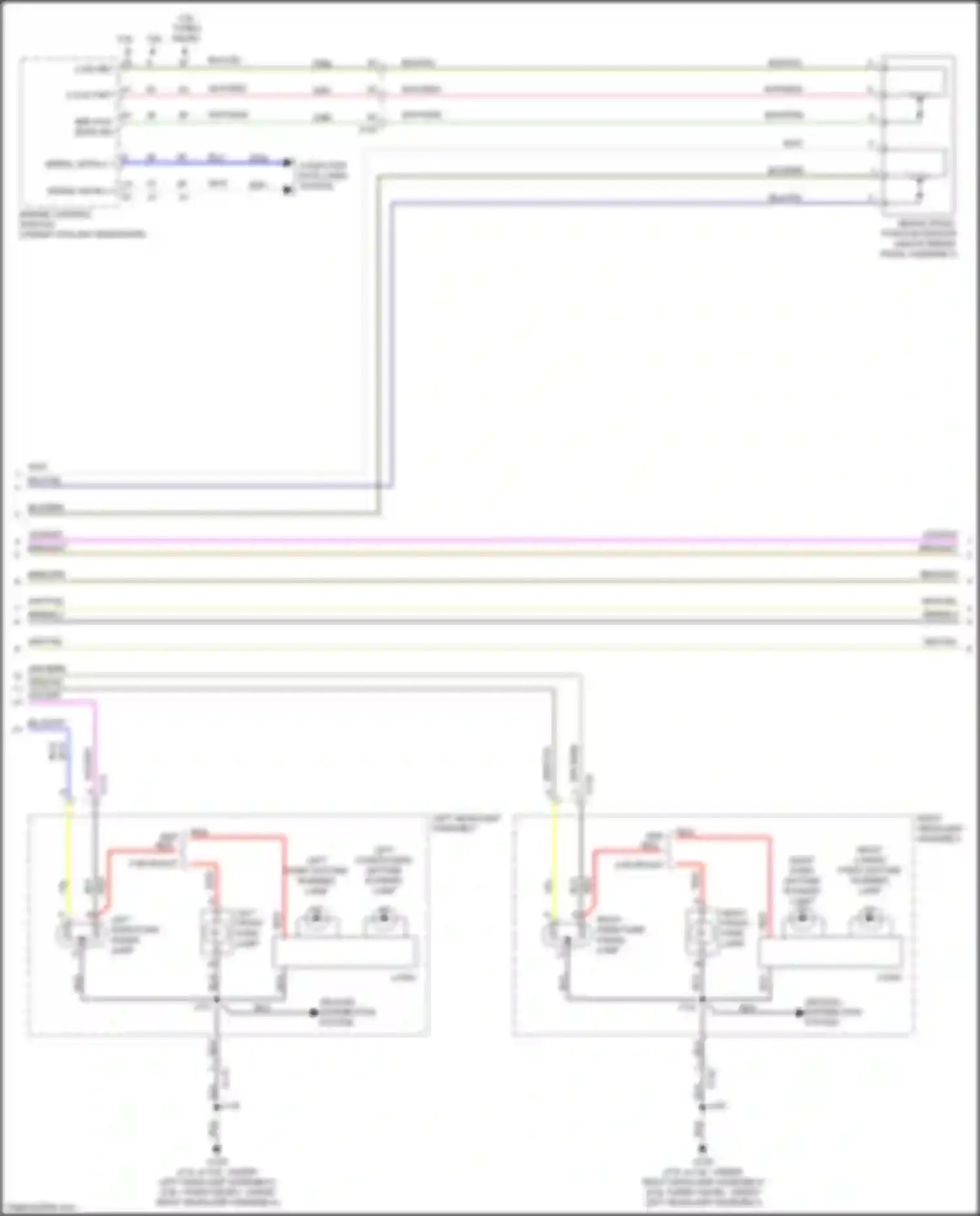 Canyon GMC II facelift (2020-2022): Exterior lamps circuit (2 of 3)