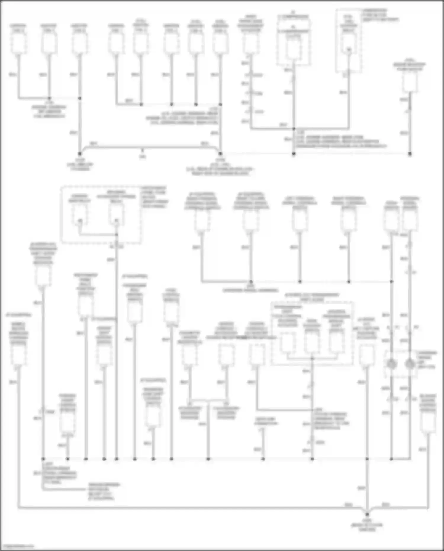 Canyon GMC II facelift (2020-2022): Ground distribution circuit (2 of 5)