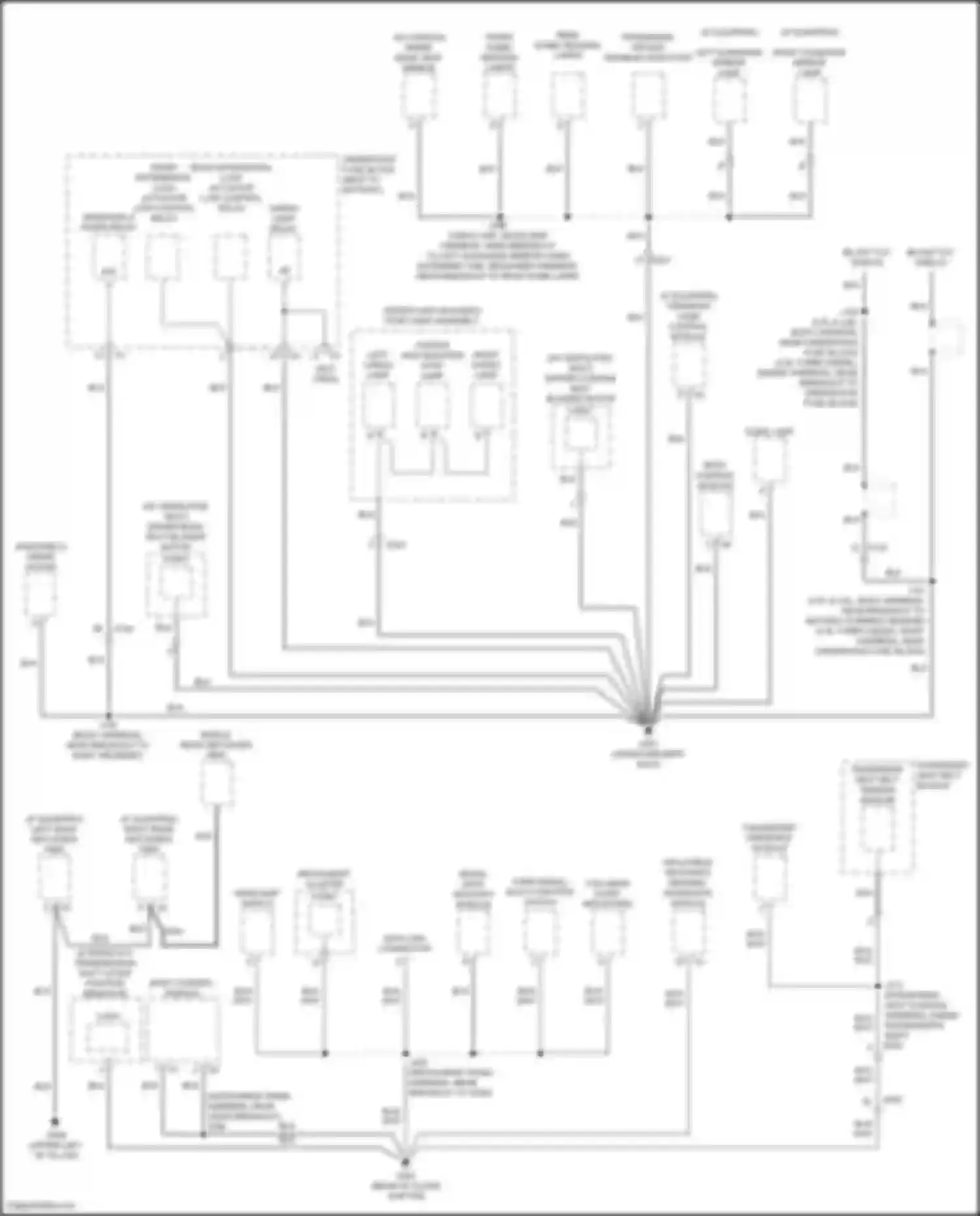 Canyon GMC II facelift (2020-2022): Ground distribution circuit (3 of 5)