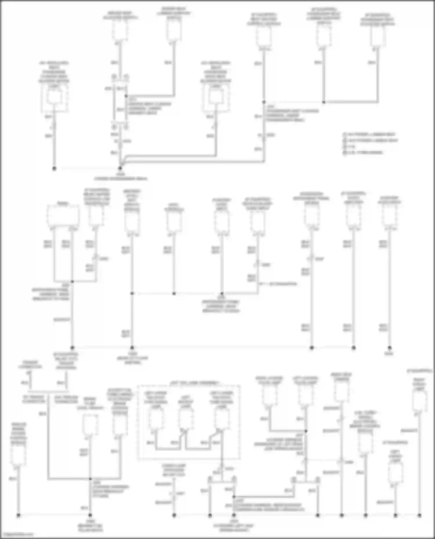 Canyon GMC II facelift (2020-2022): Ground distribution circuit (4 of 5)