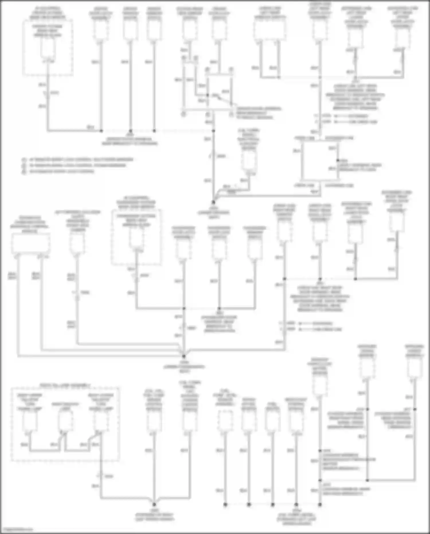 Canyon GMC II facelift (2020-2022): Ground distribution circuit (5 of 5)
