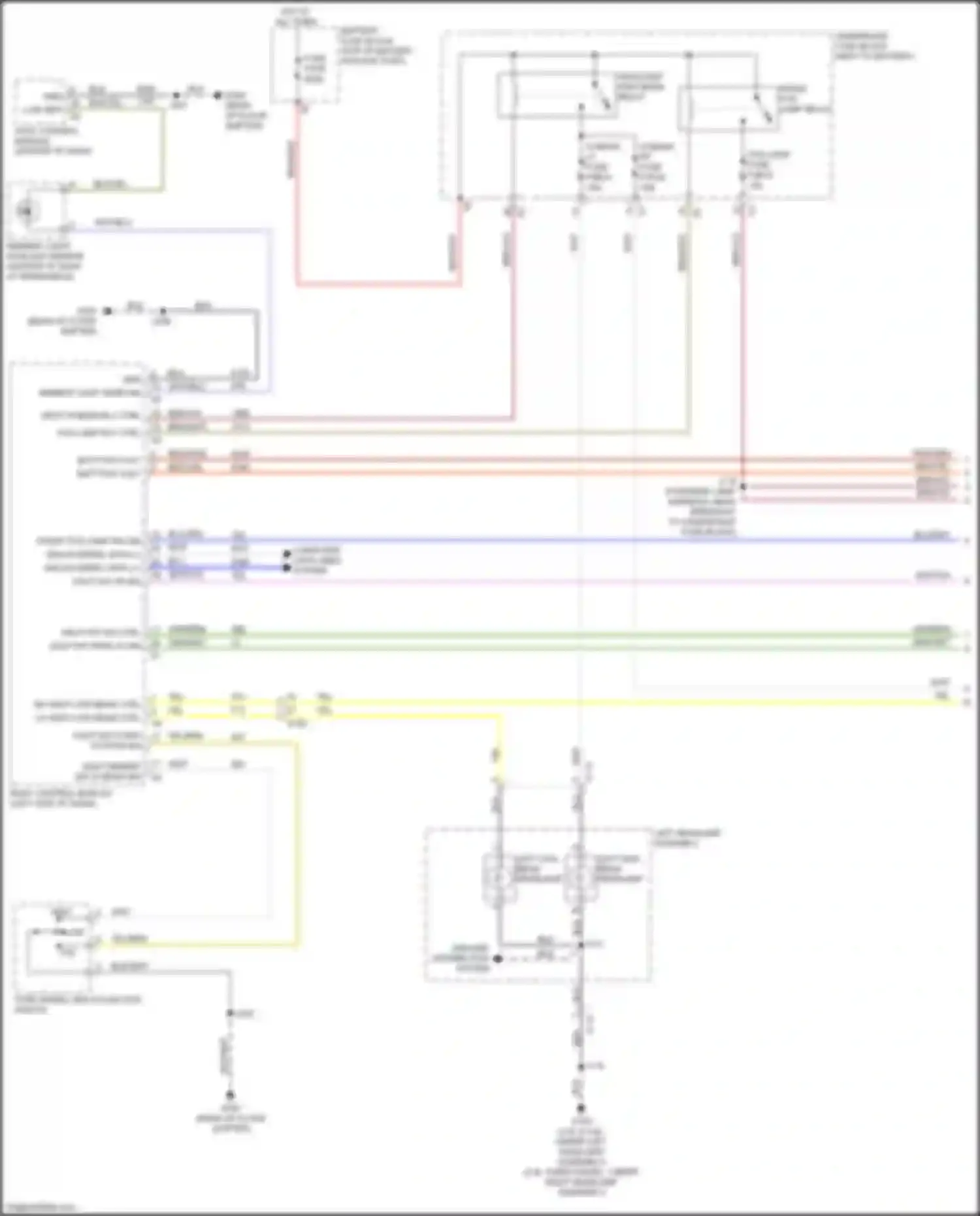 Canyon GMC II facelift (2020-2022): Headlights circuit (1 of 2)