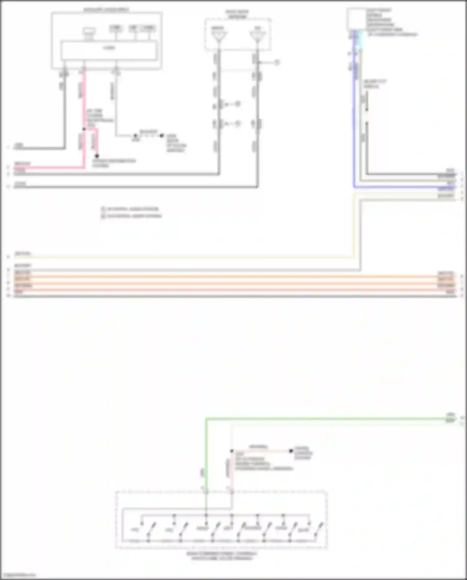 Canyon GMC II facelift (2020-2022): Radio circuit, mid/high level w/ amplifier (2 of 4)