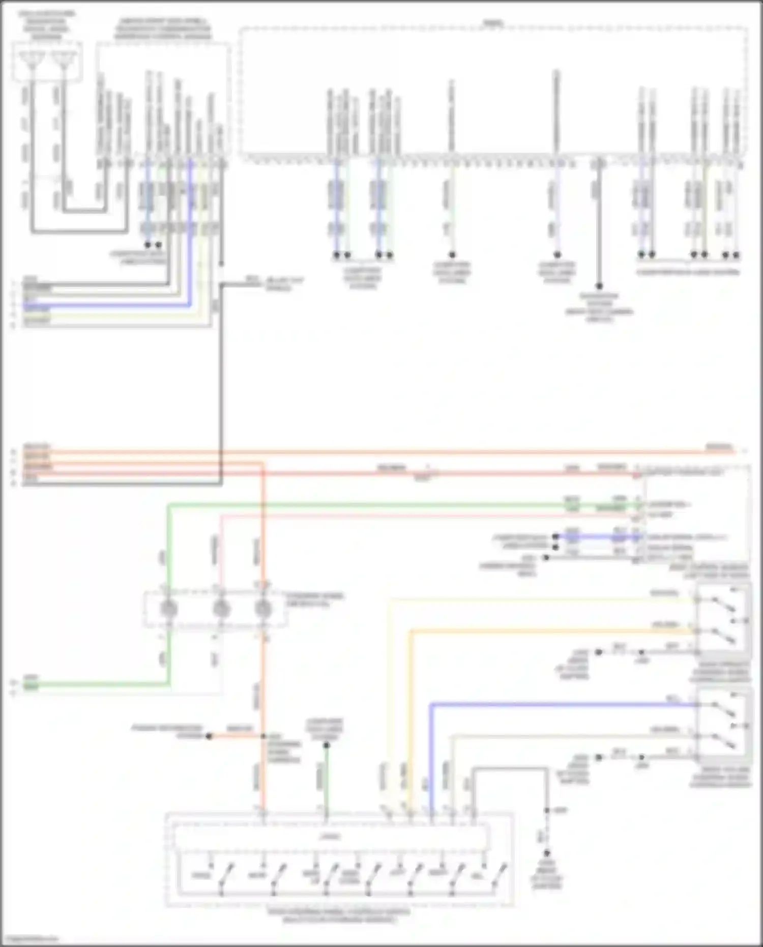 Canyon GMC II facelift (2020-2022): Radio circuit, mid/high level w/ amplifier (3 of 4)