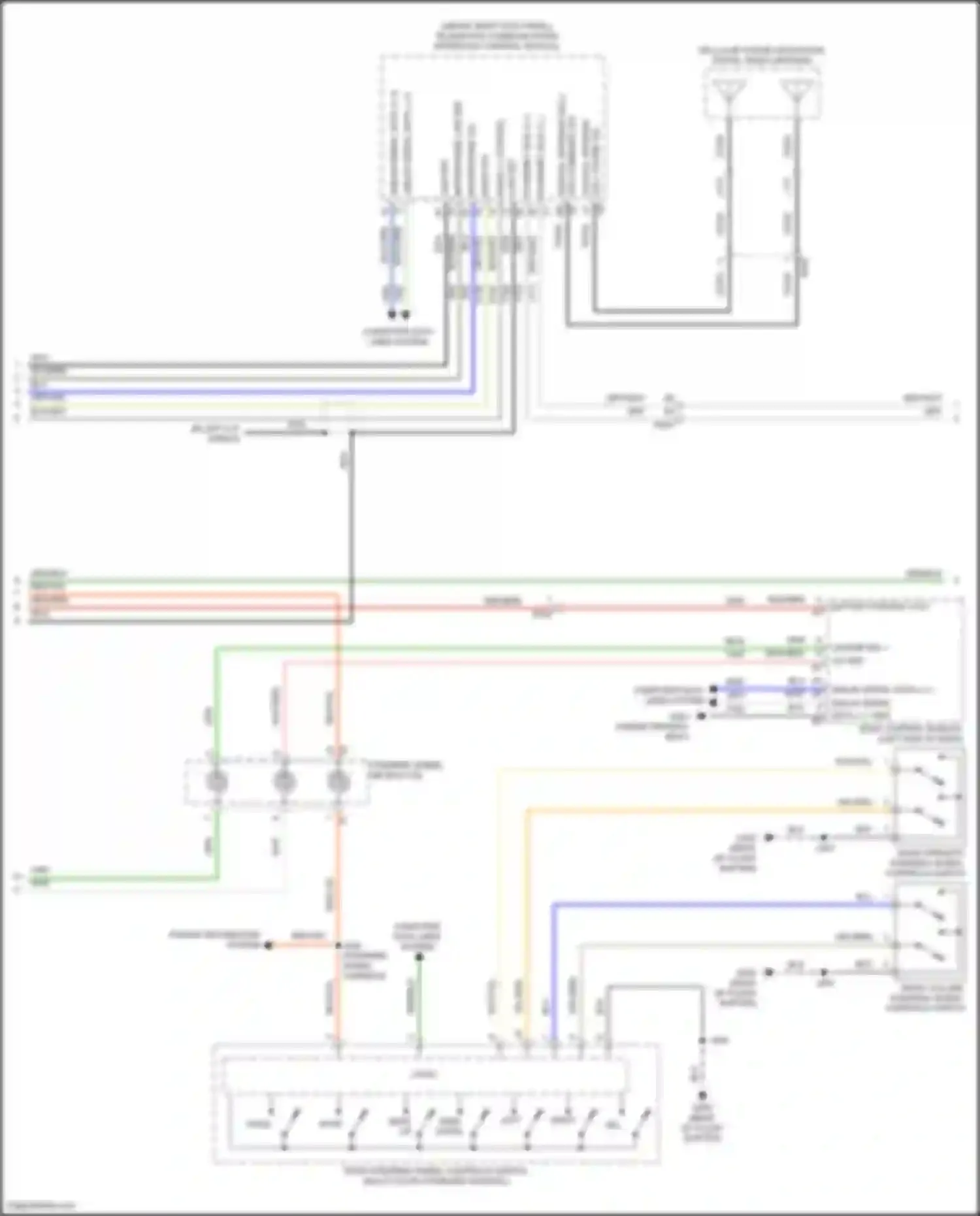 Canyon GMC II facelift (2020-2022): Radio circuit, mid/high level w/o amplifier (3 of 4)