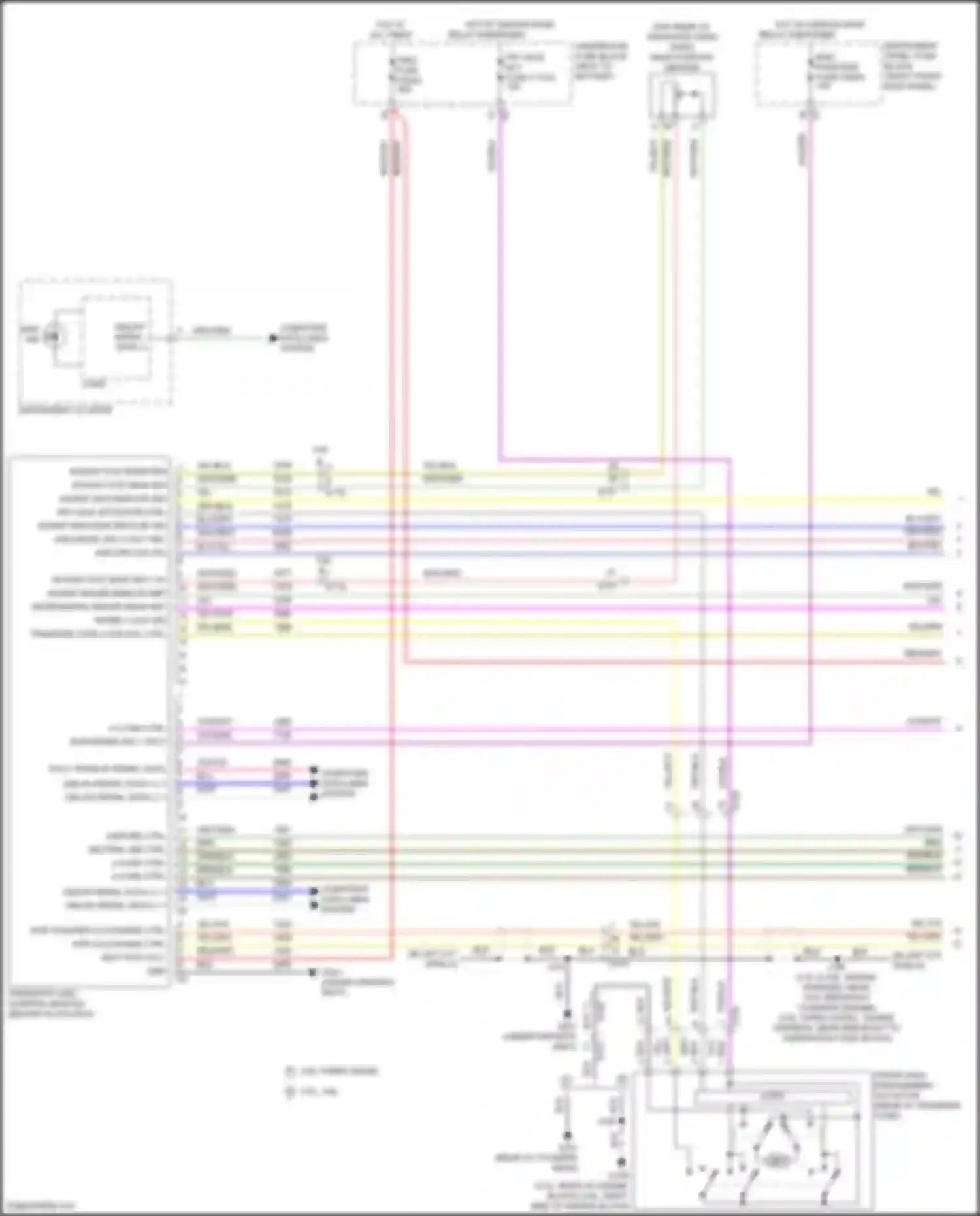 Canyon GMC II facelift (2020-2022): Transfer case circuit (1 of 2)