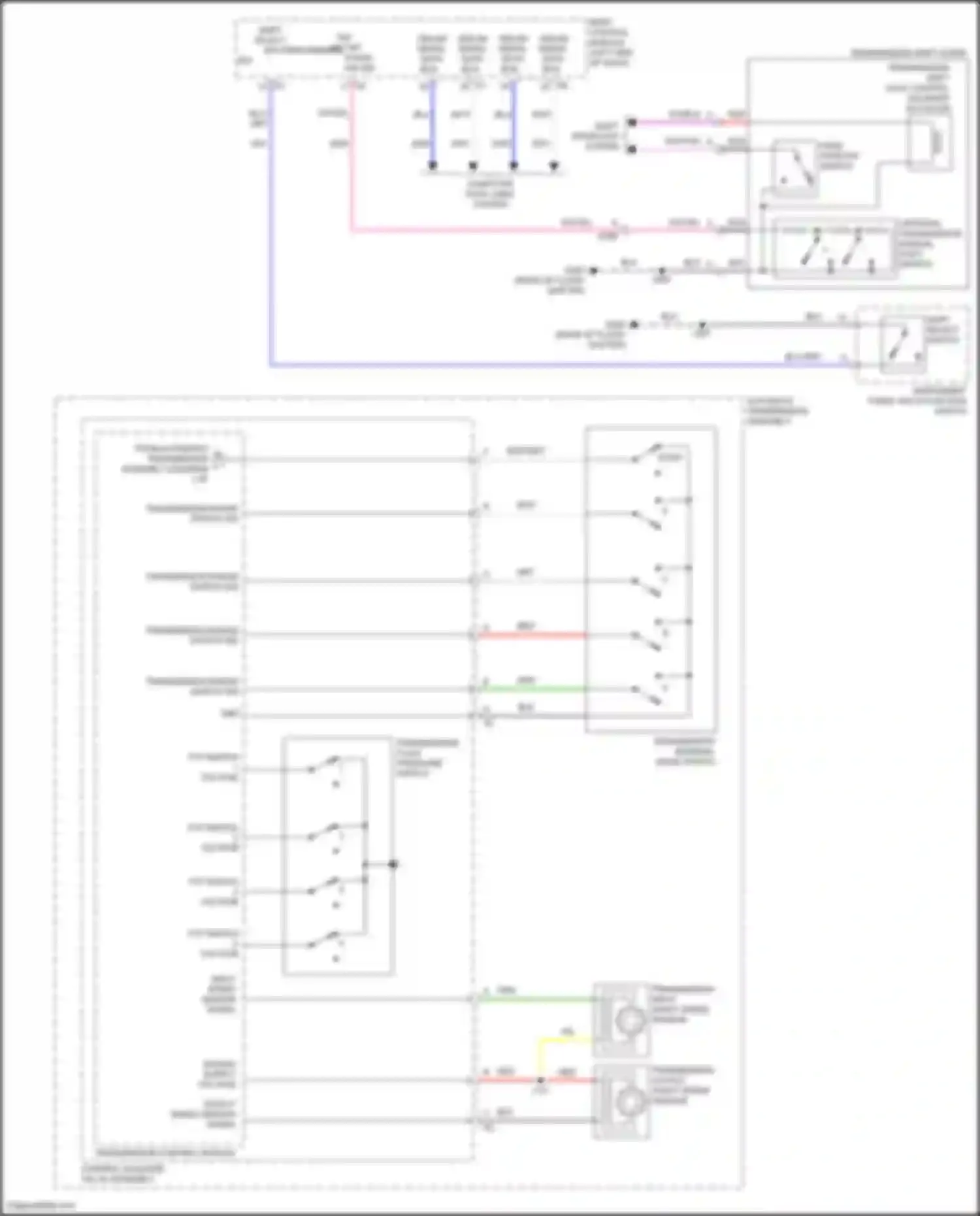 Wiring diagram automatic transmission assembly for GMC Canyon II facelift (2020-2022) (2 of 5)