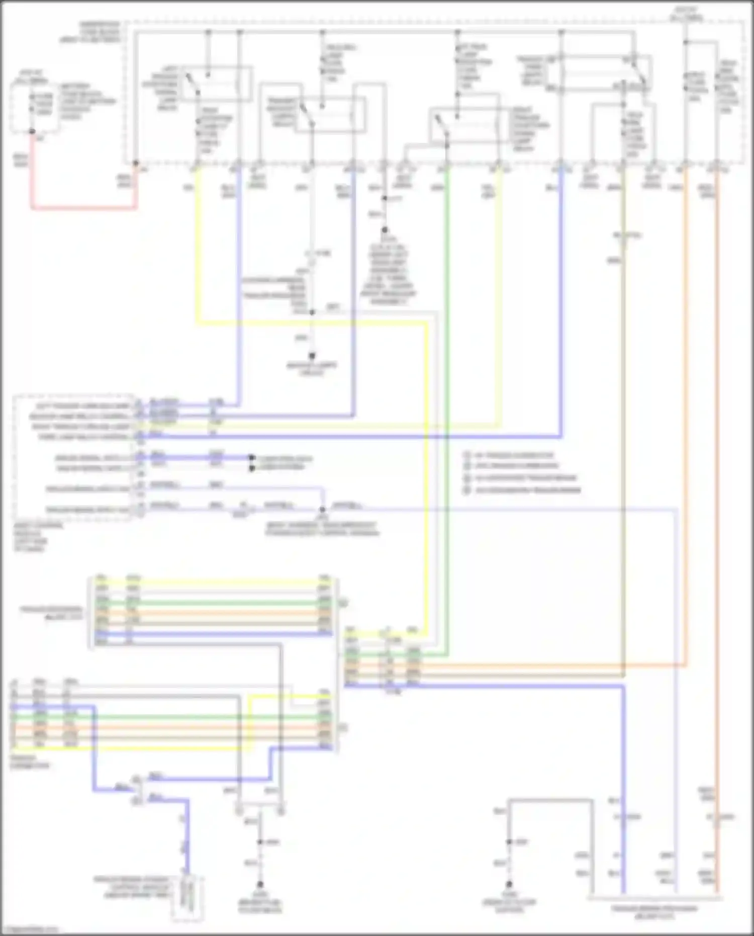 Wiring diagram backup lamps circuit for GMC Canyon II facelift (2020-2022) (2 of 2)