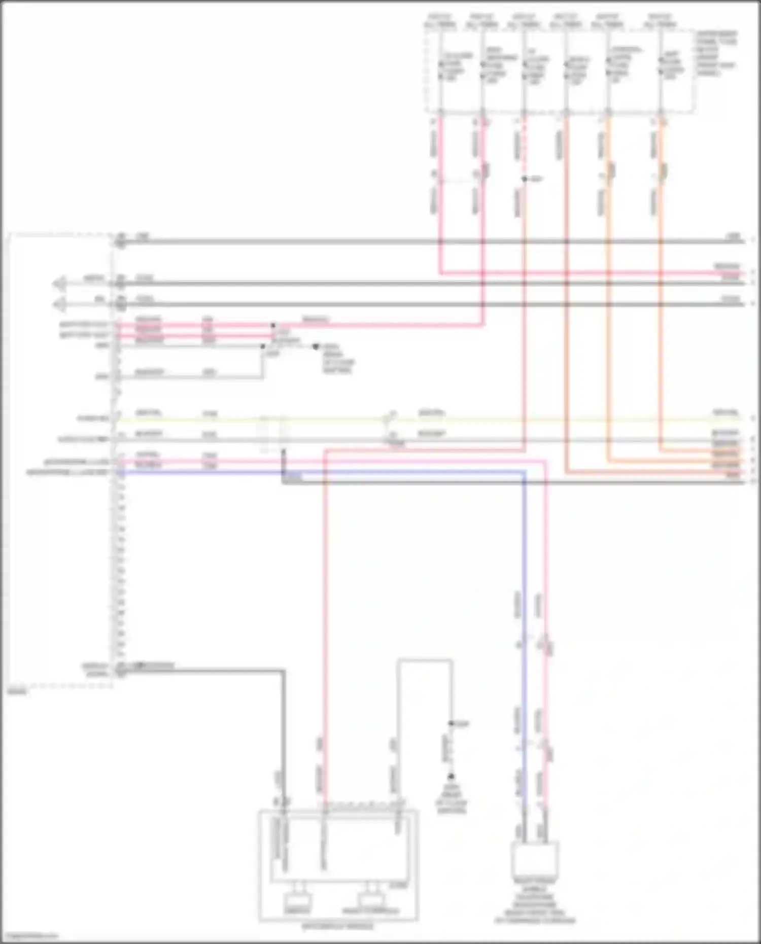 Wiring diagram bk lvds navigation display signal for GMC Canyon II facelift (2020-2022) (1 of 2)