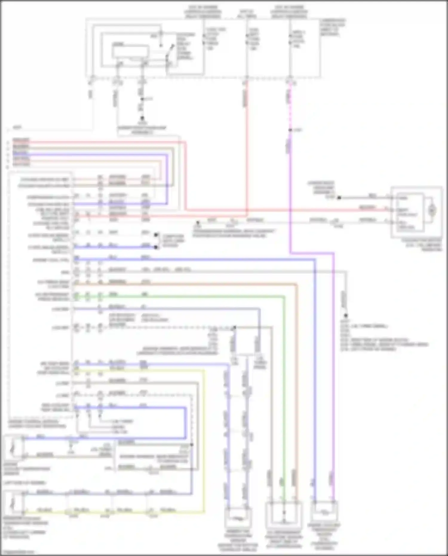 Wiring diagram cooling fan relay for GMC Canyon II facelift (2020-2022) (4 of 5)