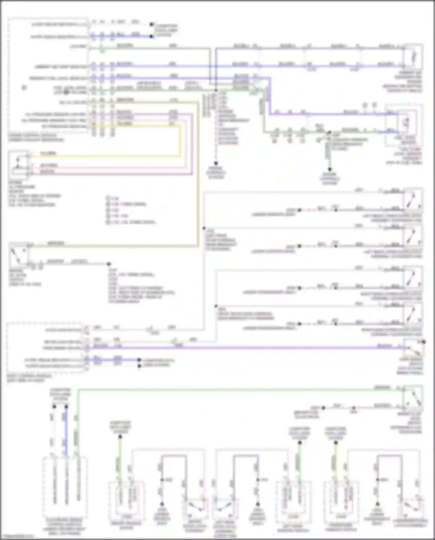 Wiring diagram driver door latch assembly for GMC Canyon II facelift (2020-2022) (4 of 6)
