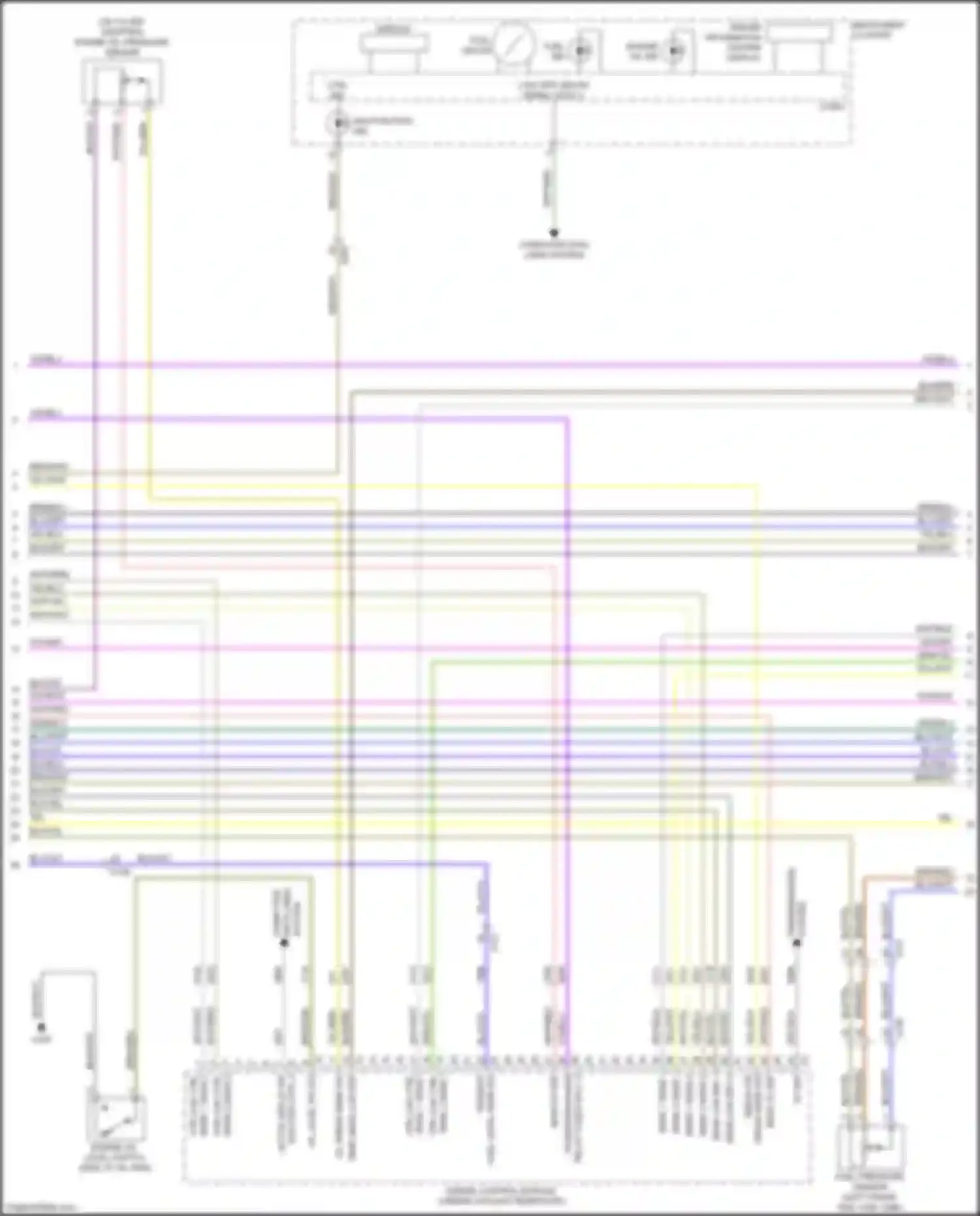 Wiring diagram engine oil pressure sensor for GMC Canyon II facelift (2020-2022) (4 of 4)
