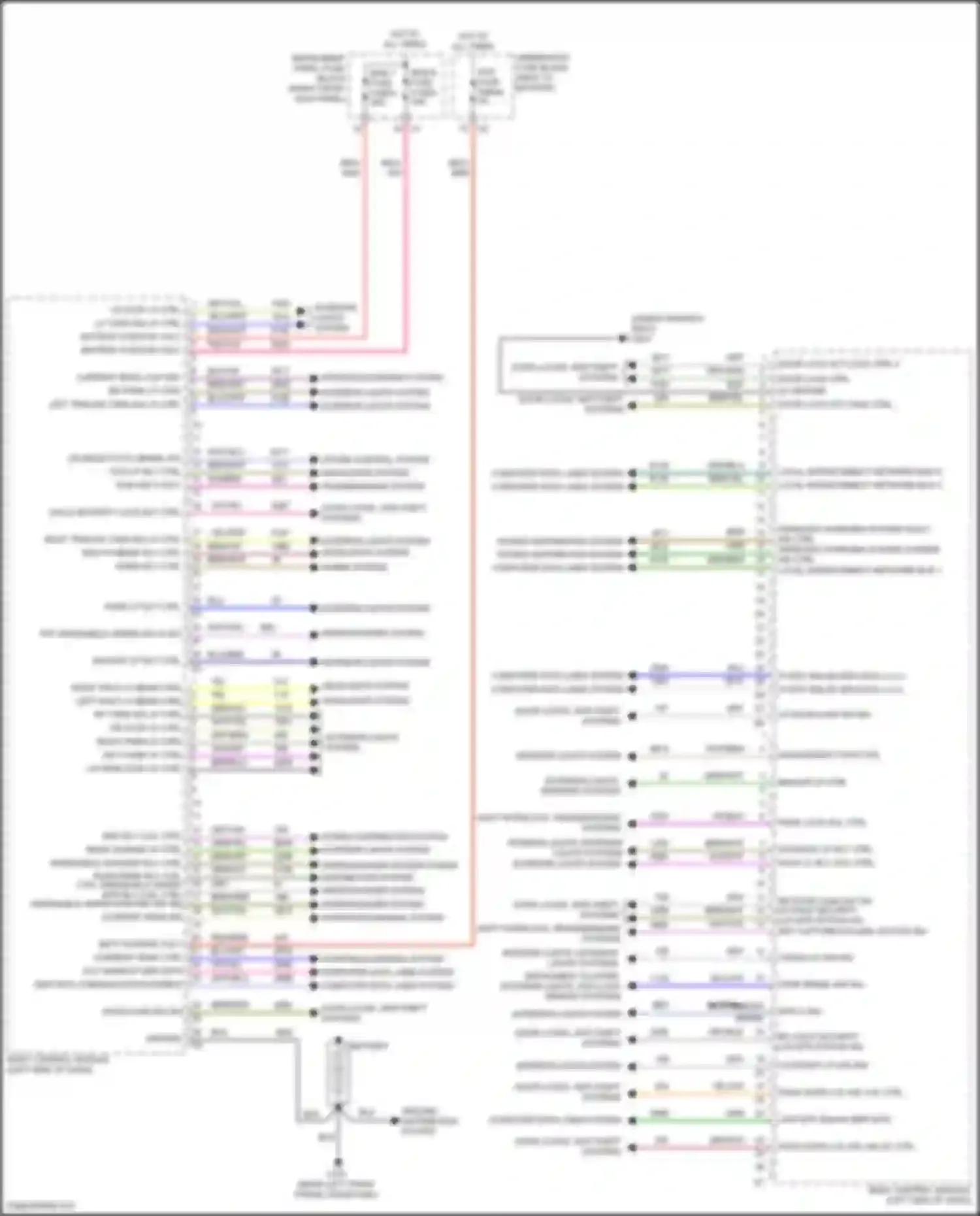 Wiring diagram horns system for GMC Canyon II facelift (2020-2022) (2 of 4)