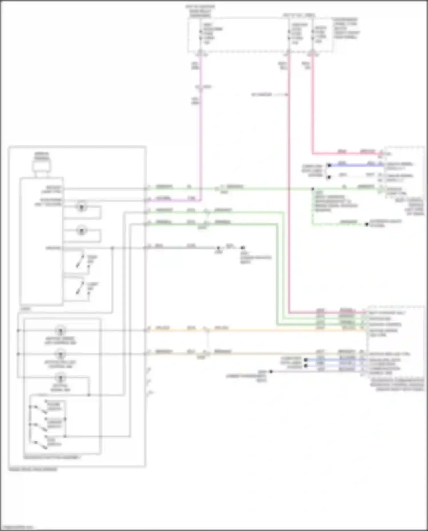 Wiring diagram inside rear view mirror for GMC Canyon II facelift (2020-2022) (3 of 5)