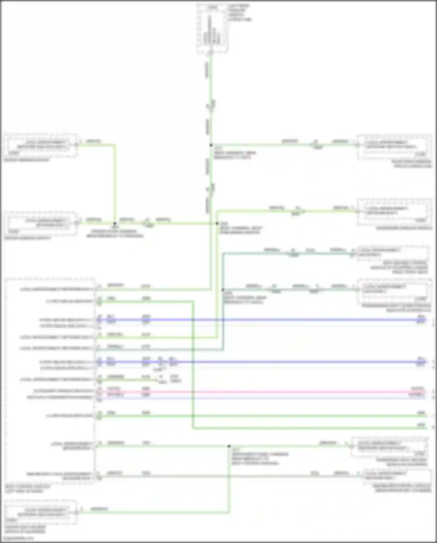 Wiring diagram local interconnect network bus 1 for GMC Canyon II facelift (2020-2022) (2 of 3)