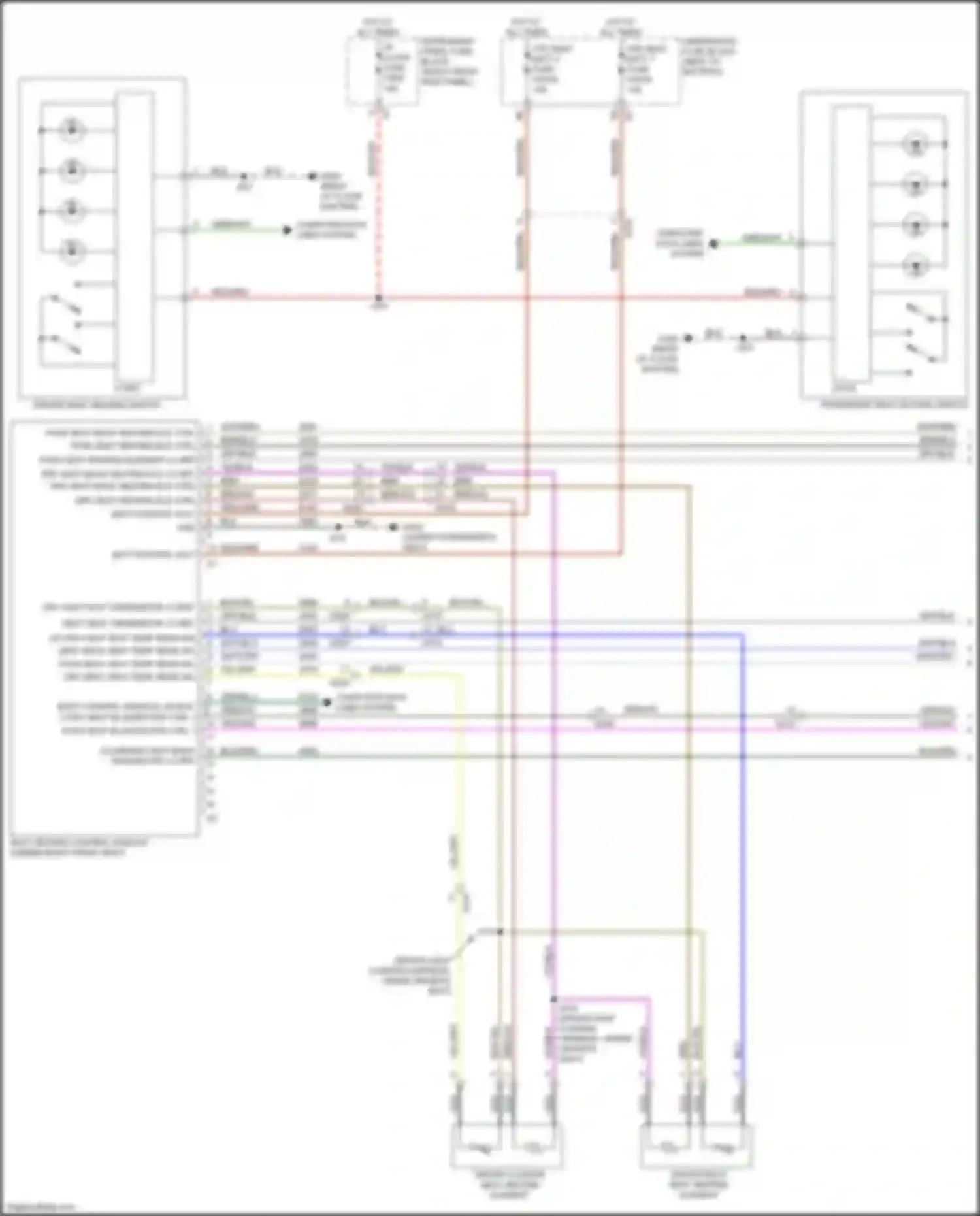 Wiring diagram pass seat heating element lo ref for GMC Canyon II facelift (2020-2022) (1 of 1)