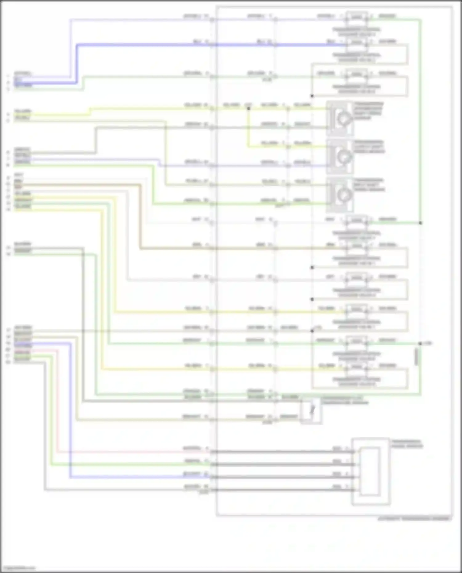 Wiring diagram transmission control solenoid valve 9 for GMC Canyon II facelift (2020-2022) (1 of 1)