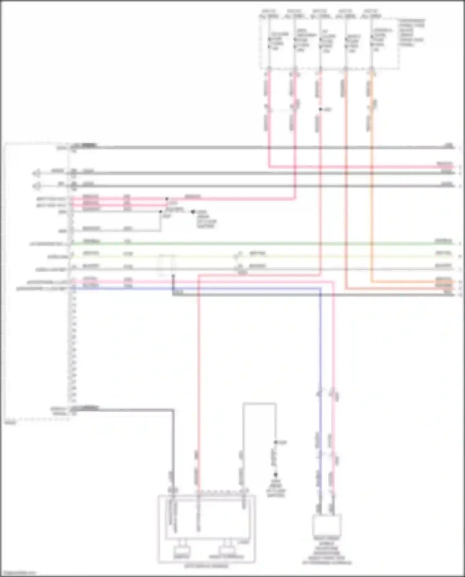 Wiring diagram usb bk usb serial data for GMC Canyon II facelift (2020-2022) (1 of 1)