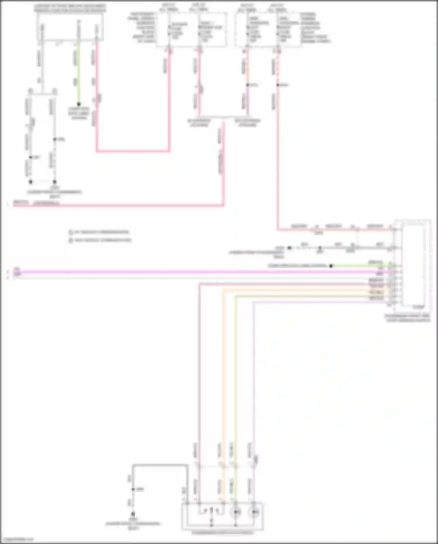 Canyon GMC III (2022-2024): Power door locks circuit, w/o passive keyless entry (3 of 3)